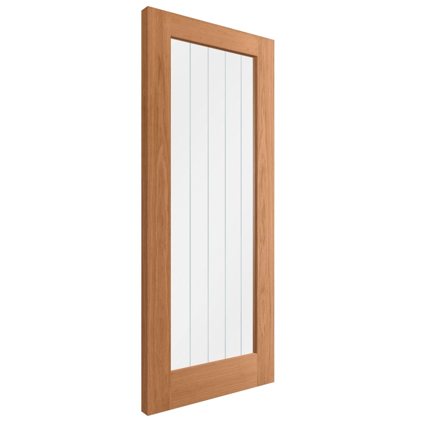 Oak Internal Fully Finished Farley 1 Light Obscure Glass Made-to-Measure Door