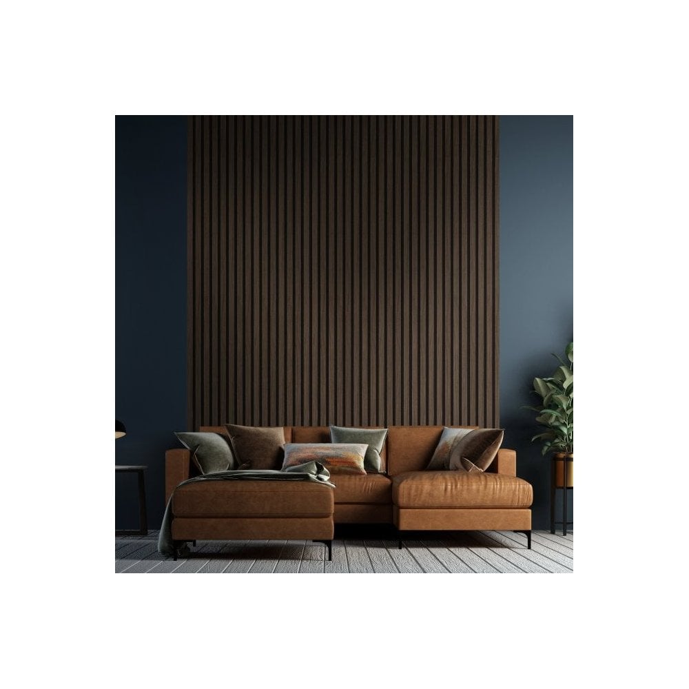 Liberty | Elevation Acoustic Fully Finished Walnut Slat Wall Panelling Sample (SKU-343128-SAMPLE)
