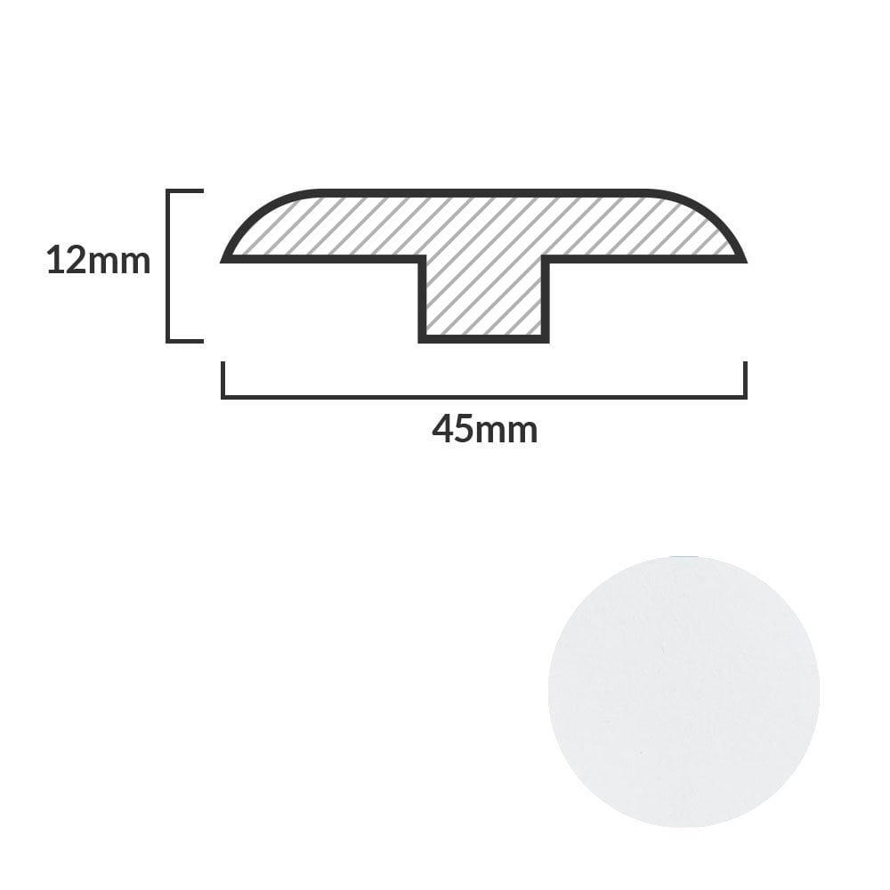 White - 1m Connecting Door Profile (84885)