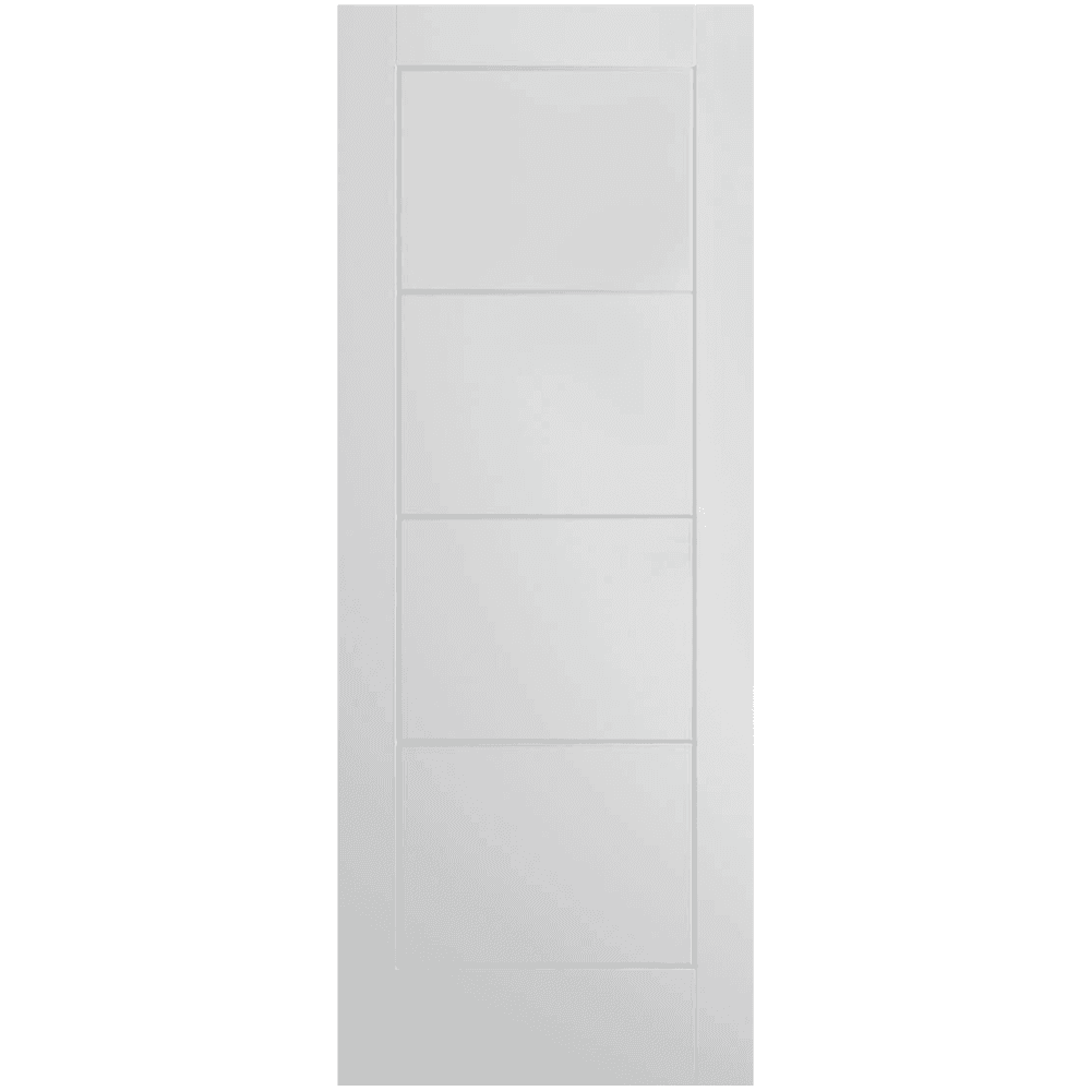 White Internal Moulded Smooth Lifestyle Ladder FD30 Fire Door (89279)