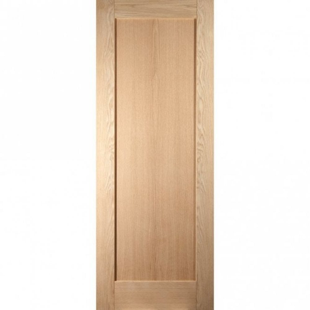 White Oak Internal Unfinished Shaker 1 Panel Door (121824)