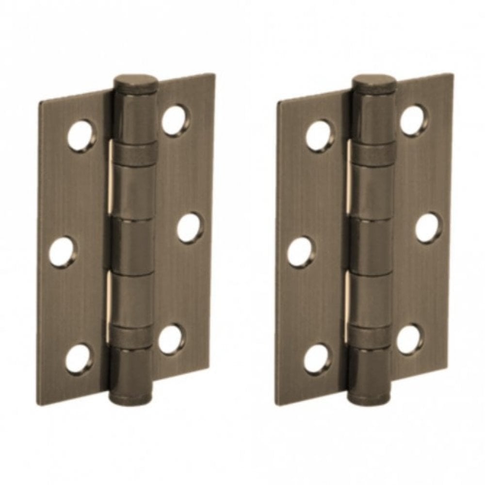 76mm (3'') Ball Bearing Hinge Pair, Antique Bronze (108610)