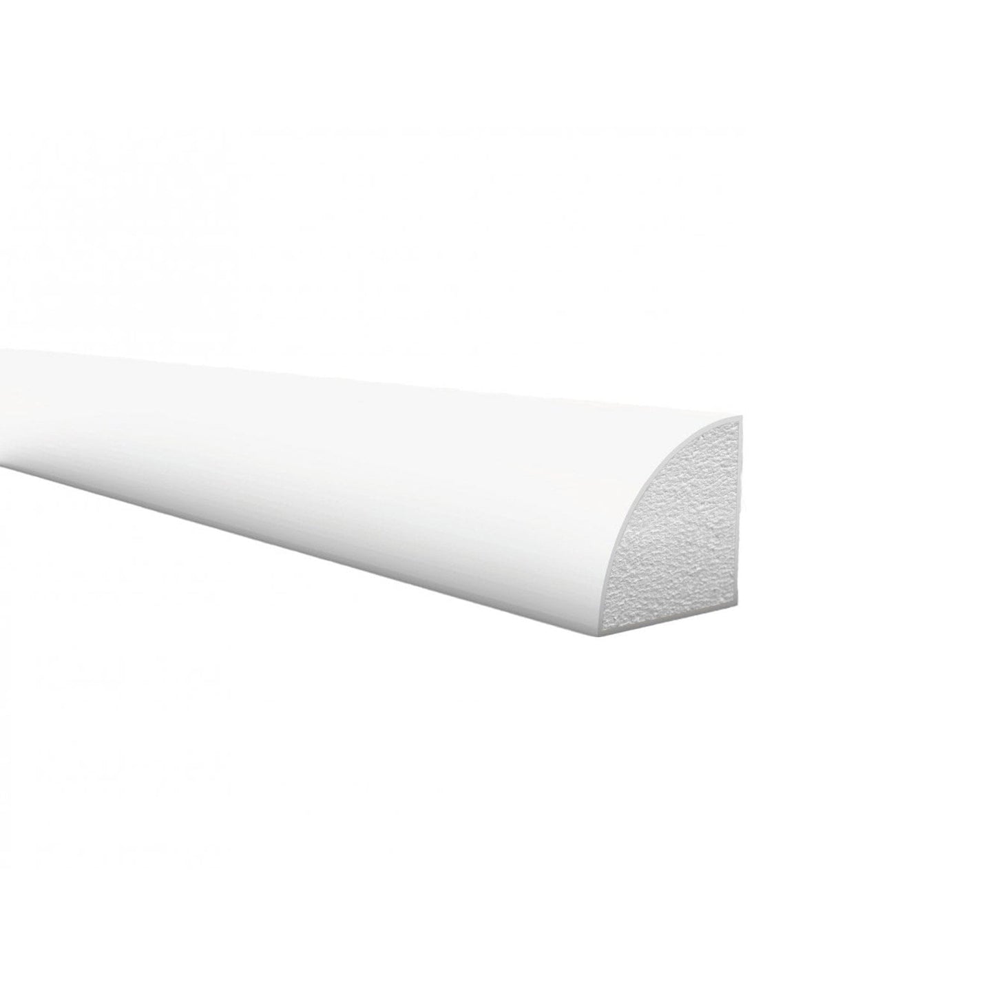 2.4m White Wrapped Quadrant Moulding (120112)
