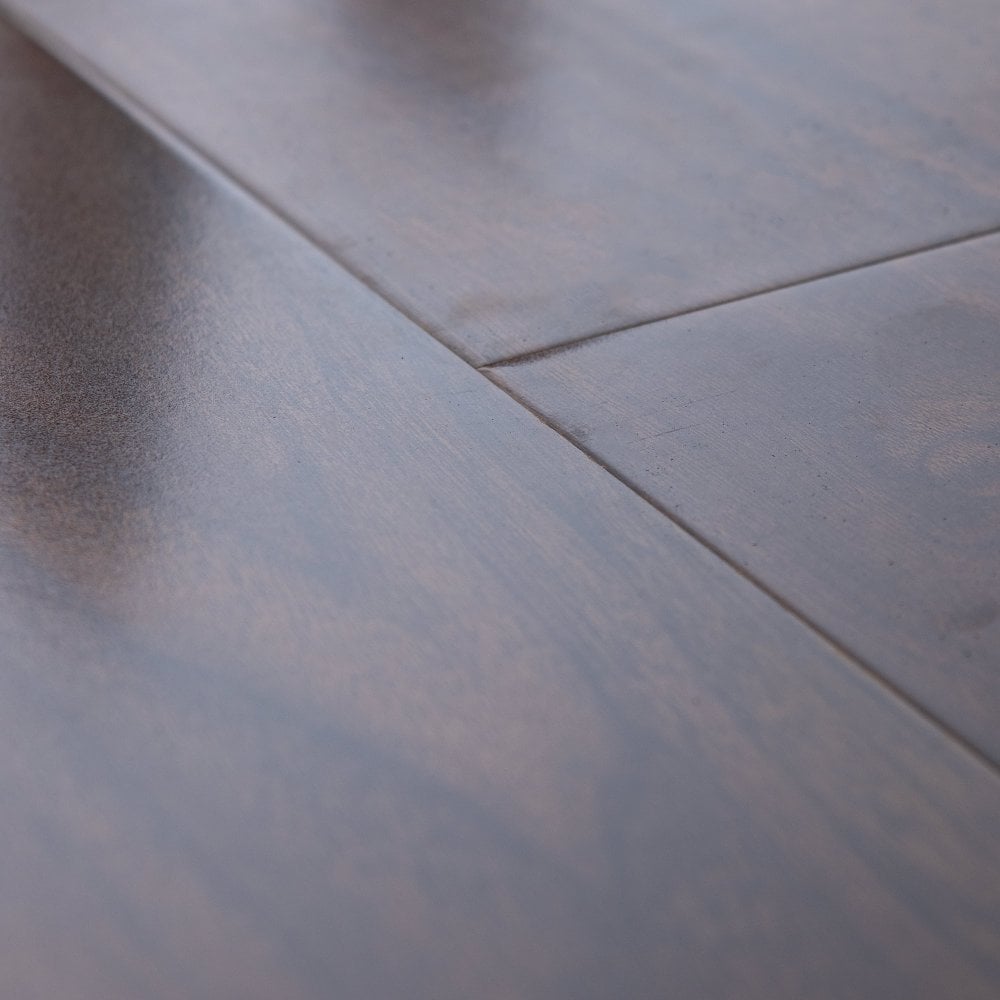 Rich Walnut - Glamour 12mm High Gloss Laminate Flooring (122131)