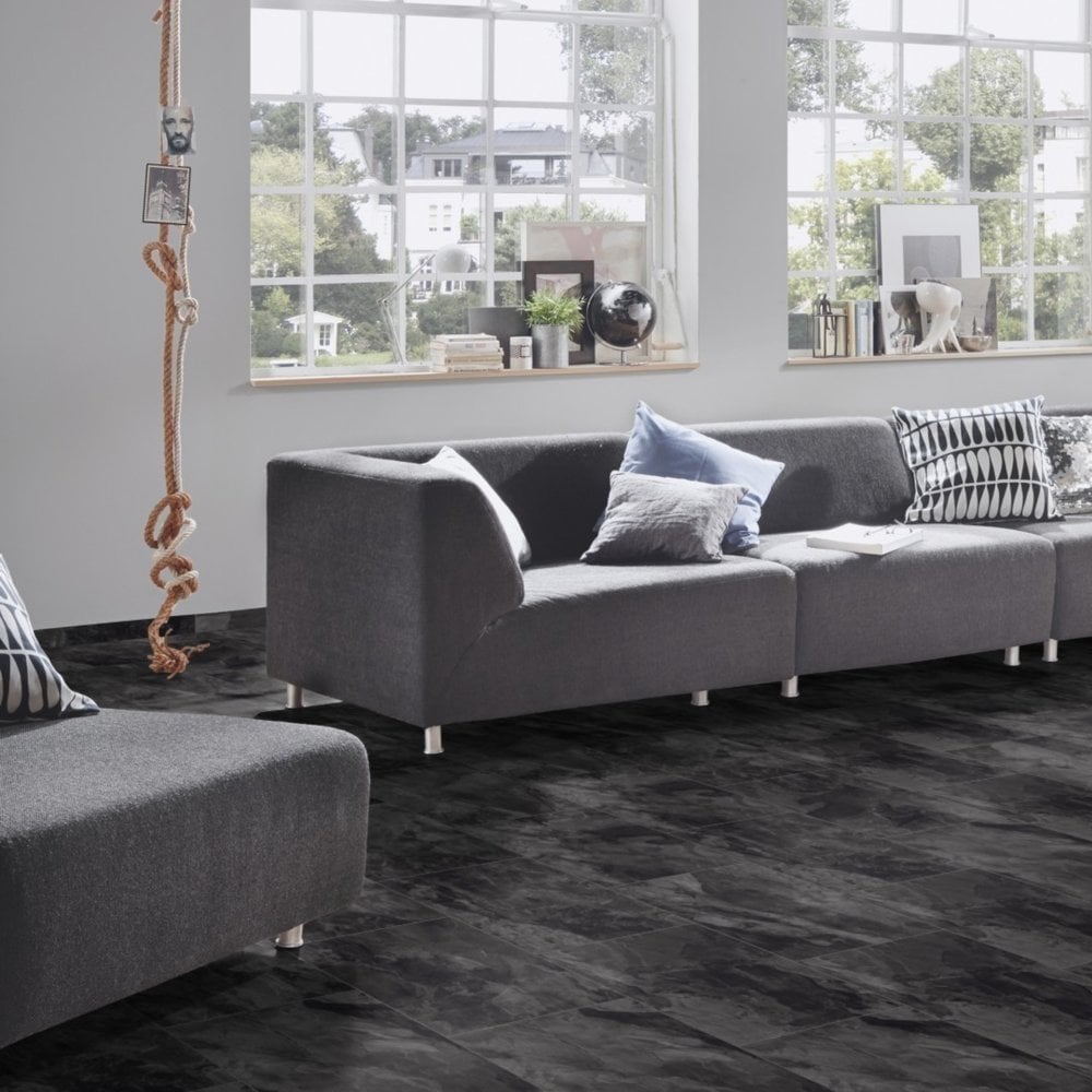 Krono Original | Nightfall Slate Atlantic 8mm Moisture Resistant Laminate Sample - K389 (SKU-344605)