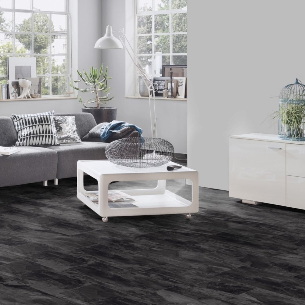 Krono Original | Nightfall Slate Atlantic 8mm Moisture Resistant Laminate Sample - K389 (SKU-344605)