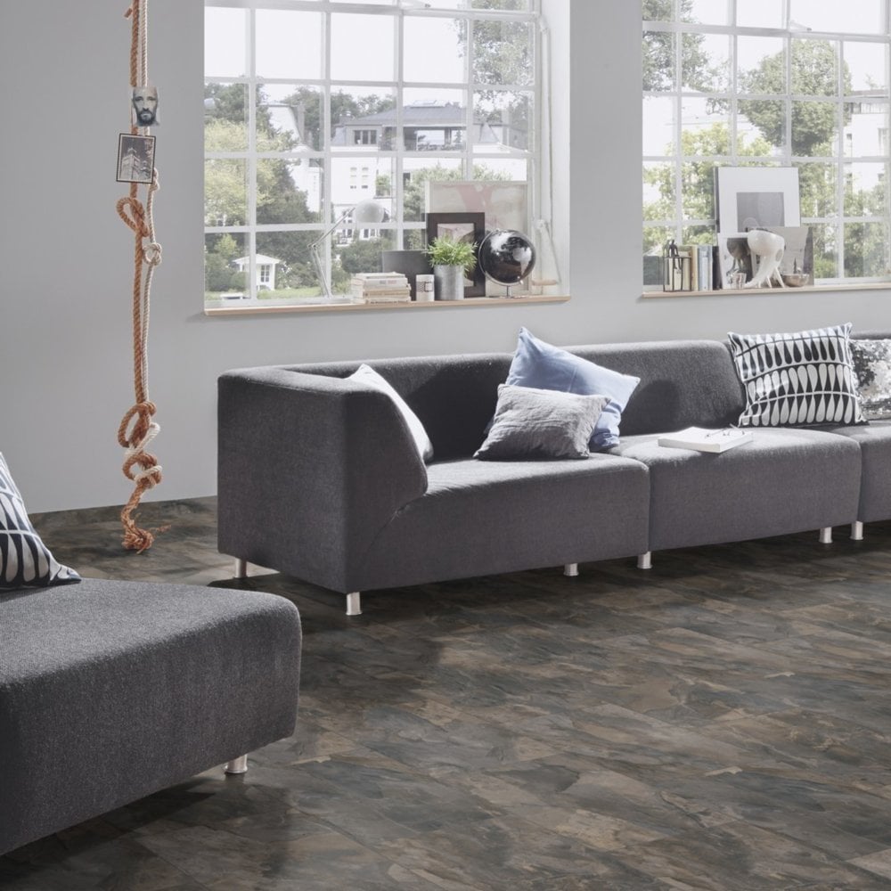 Pewter Slate - Atlantic 8mm Moisture Resistant Laminate Flooring (122432)