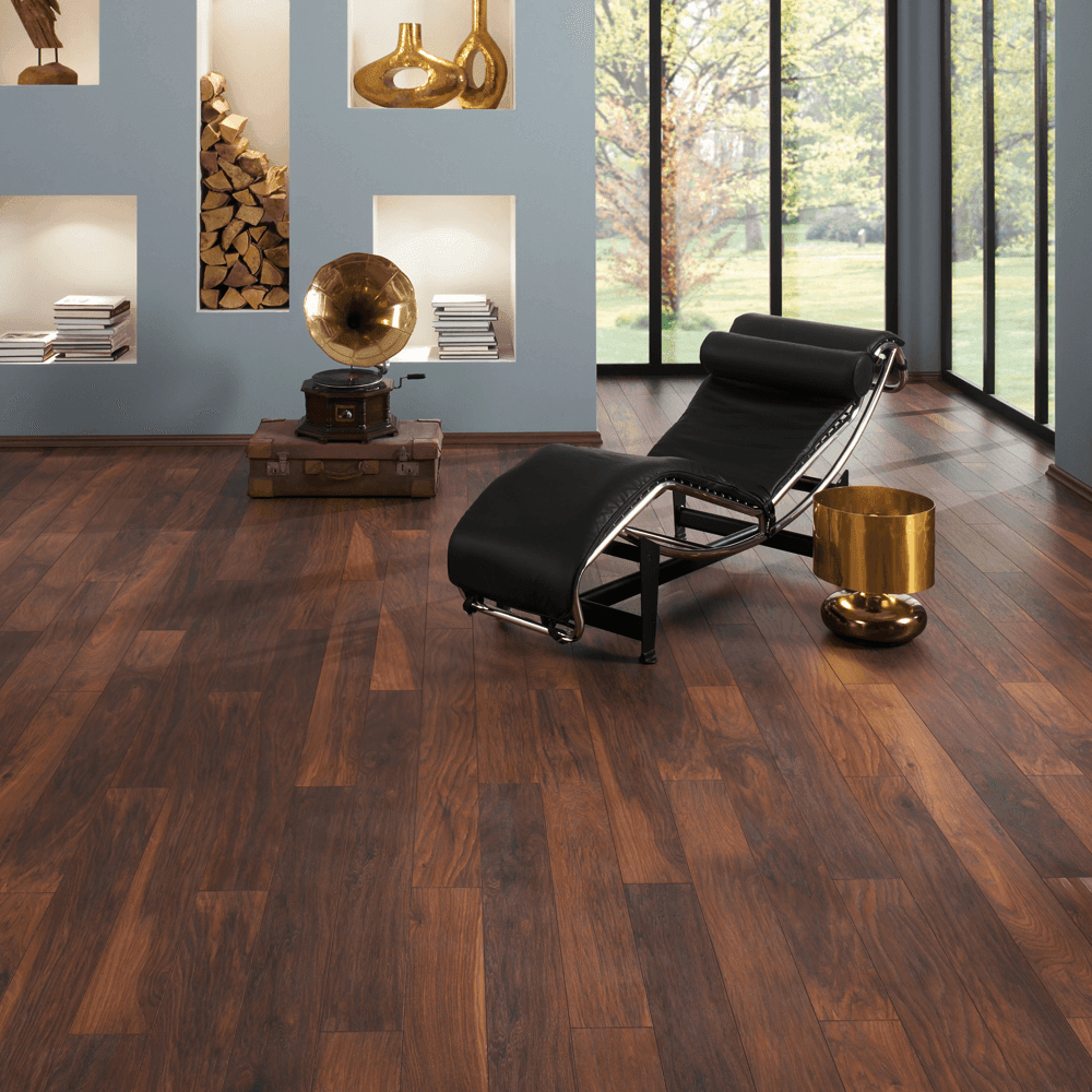 Krono Original | Red River Hickory Atlantic 10mm Handscraped Moisture Resistant Laminate Sample - 8156 (SKU-344617)