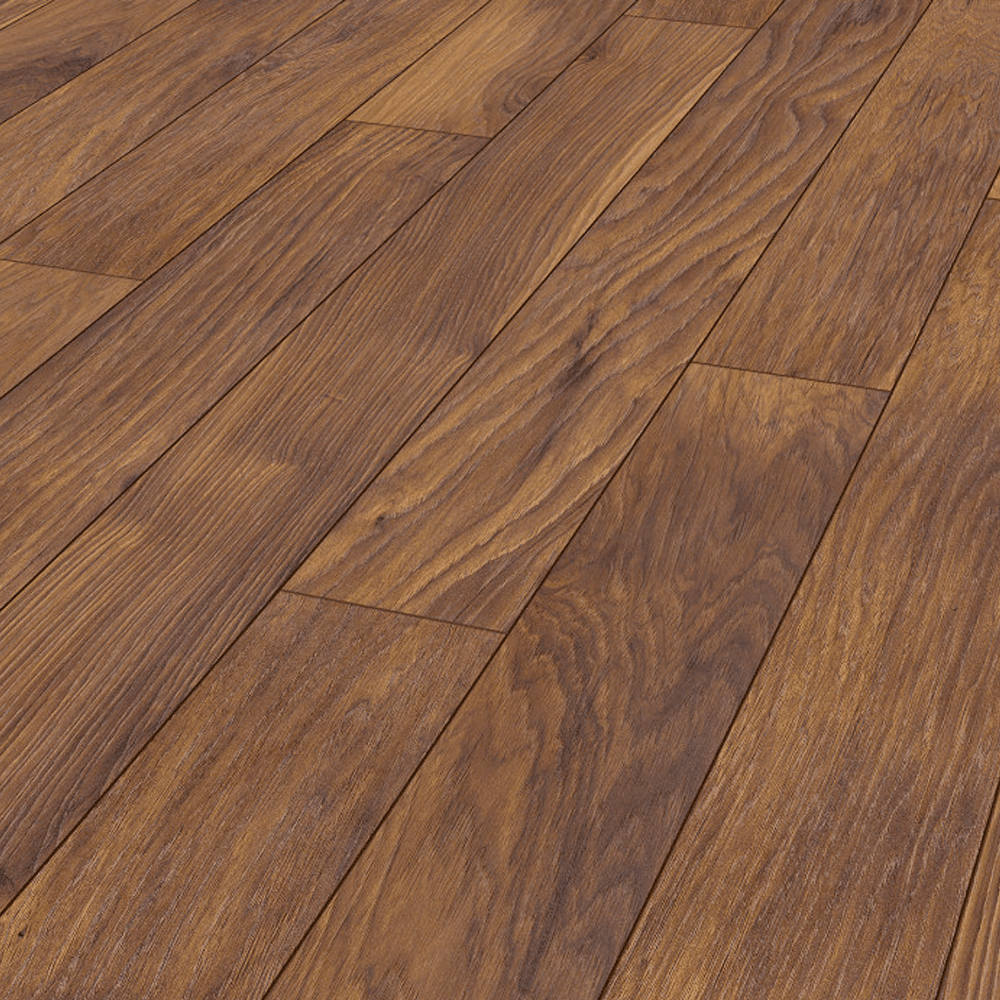 Krono Original | Red River Hickory Atlantic 10mm Handscraped Moisture Resistant Laminate Sample - 8156 (SKU-344617)