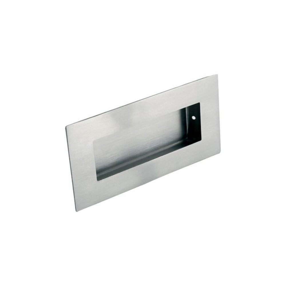 Rectangular Flush Pull Handle - Satin Stainless Steel (122508)