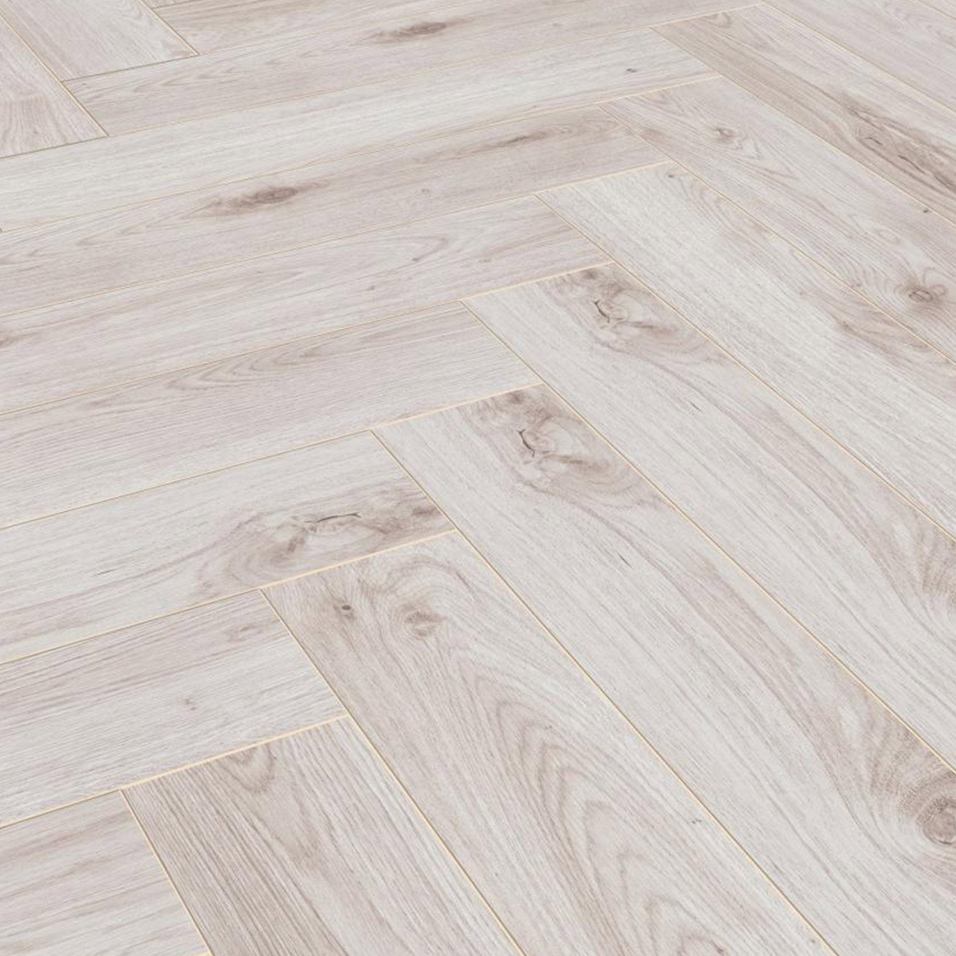 Bordeaux Oak - Herringbone 8mm Laminate Flooring (122367)