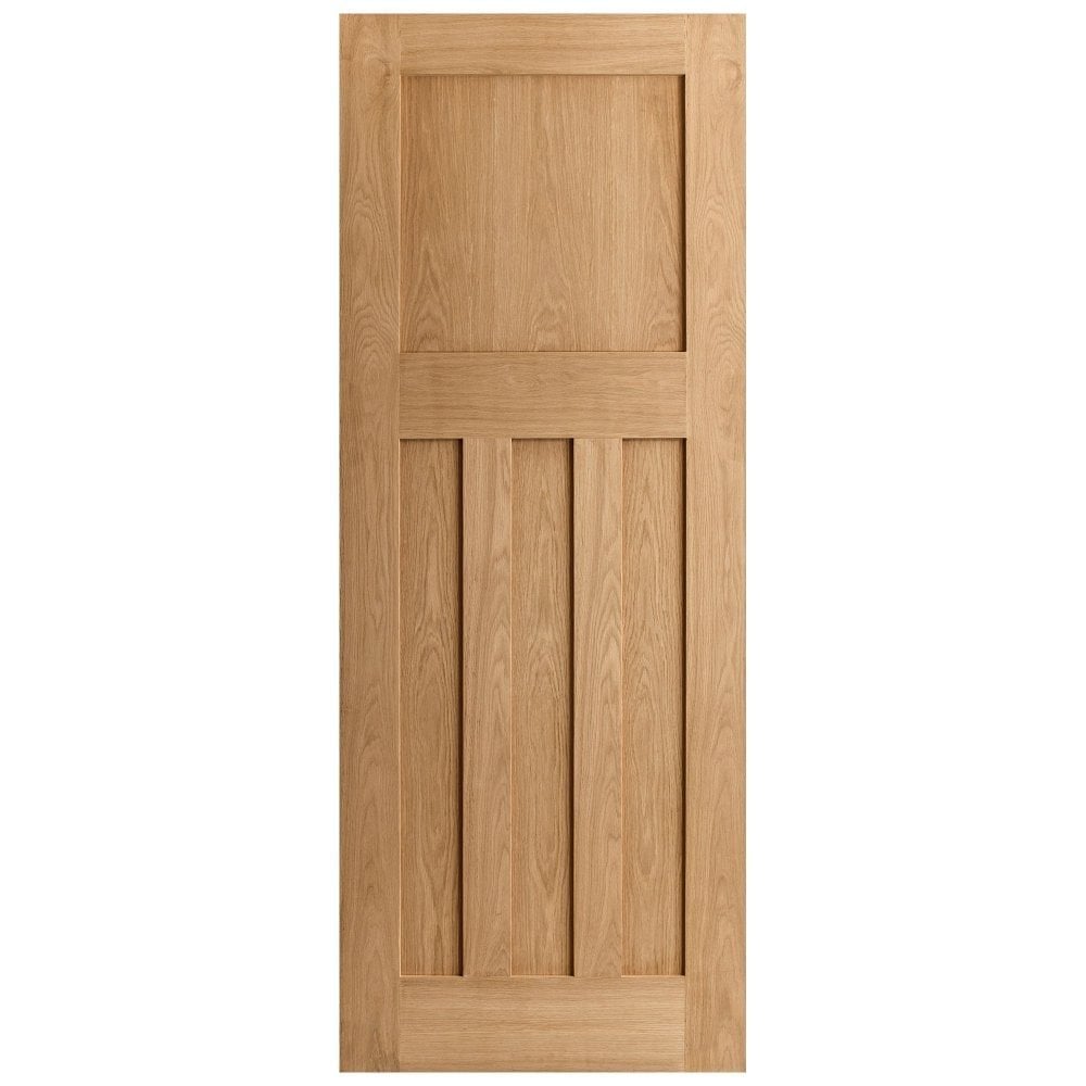 Oak Internal Fully Finished 1930's DX 3 Panel FD30 Fire Door (122042)