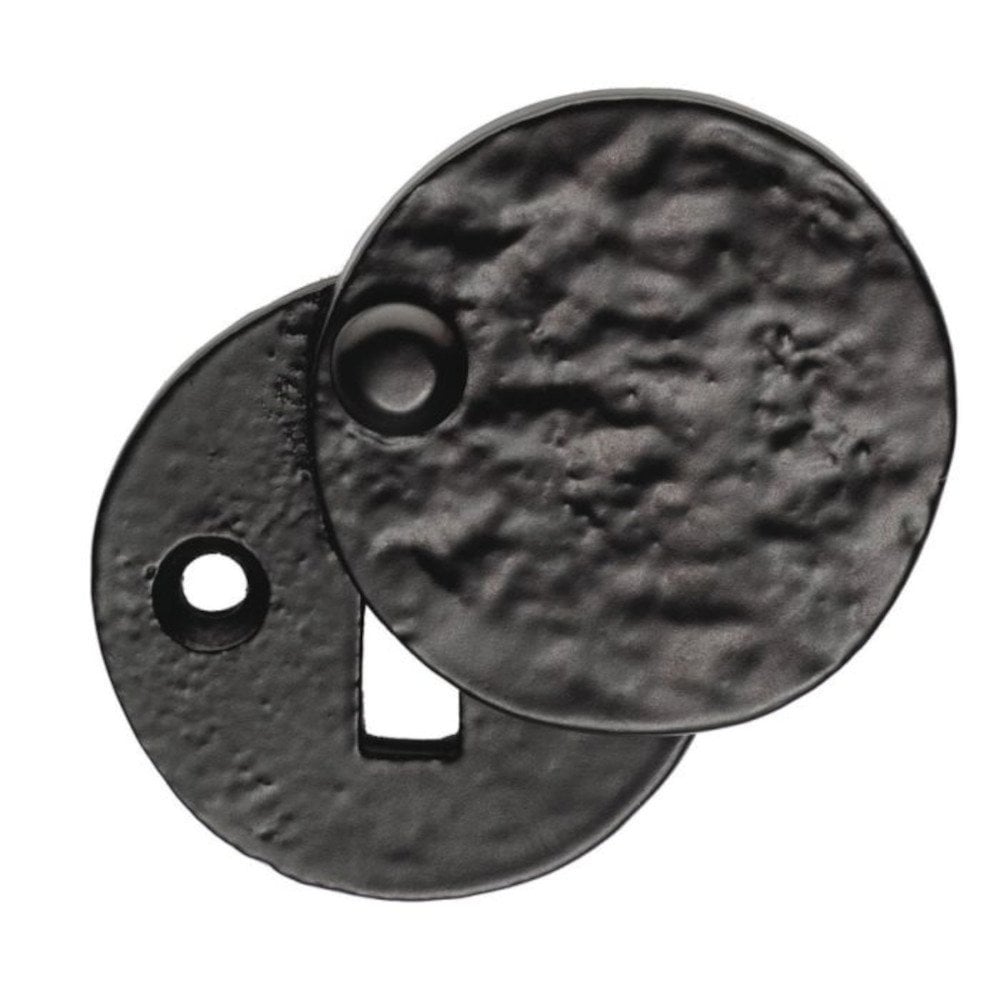 Antique Black Ornate Covered Escutcheon (LF5546)