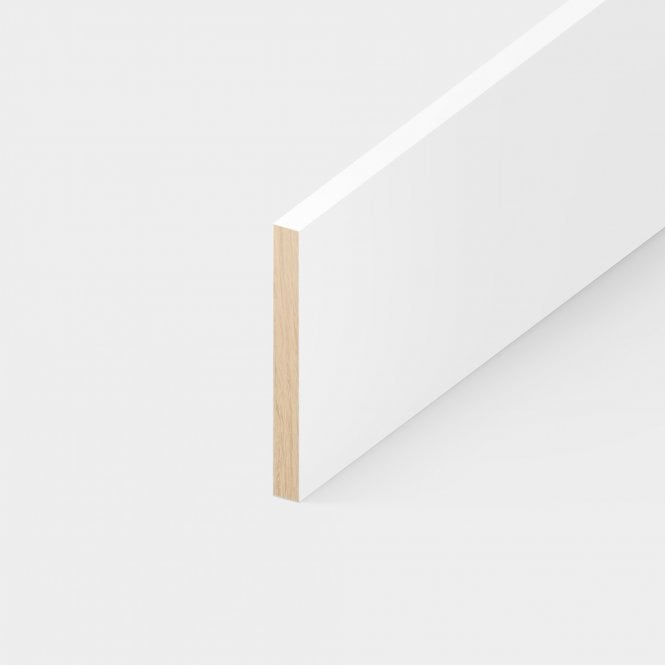 2.4m White Painted Base Board (LEADT)