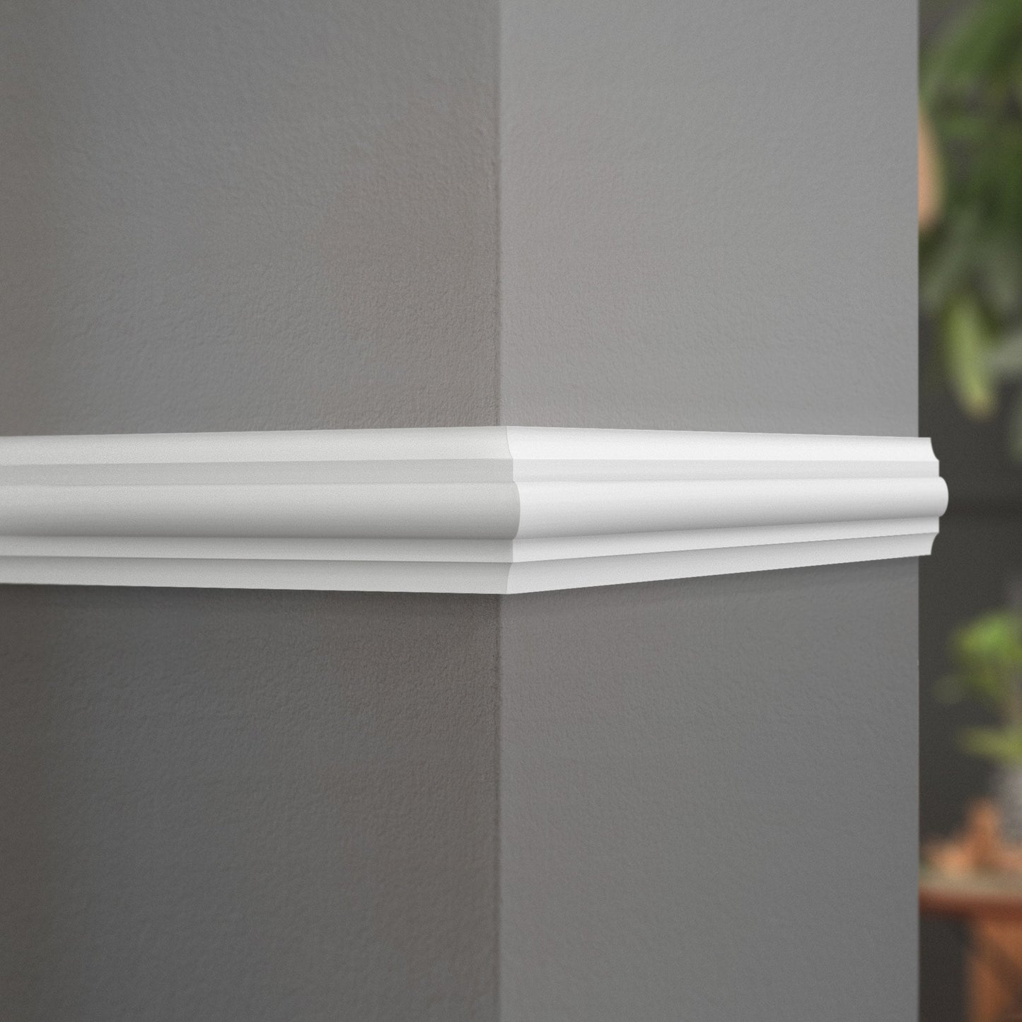 White - 2.4m Painted Double Astragal Decorative Moulding (122318)