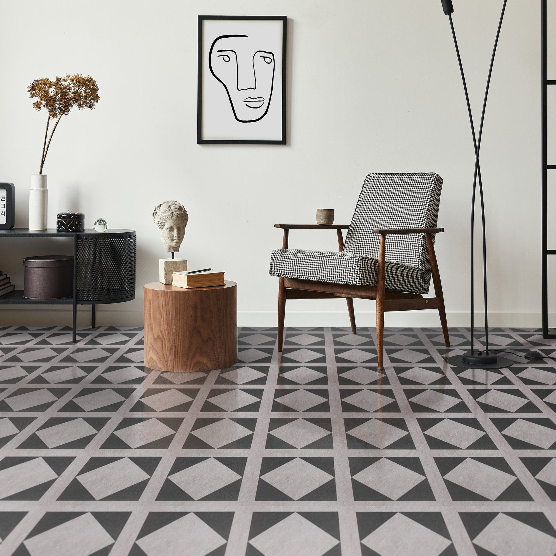 Victorian - Valm 1.5mm Self-Adhesive Vinyl Tile Flooring (119115)