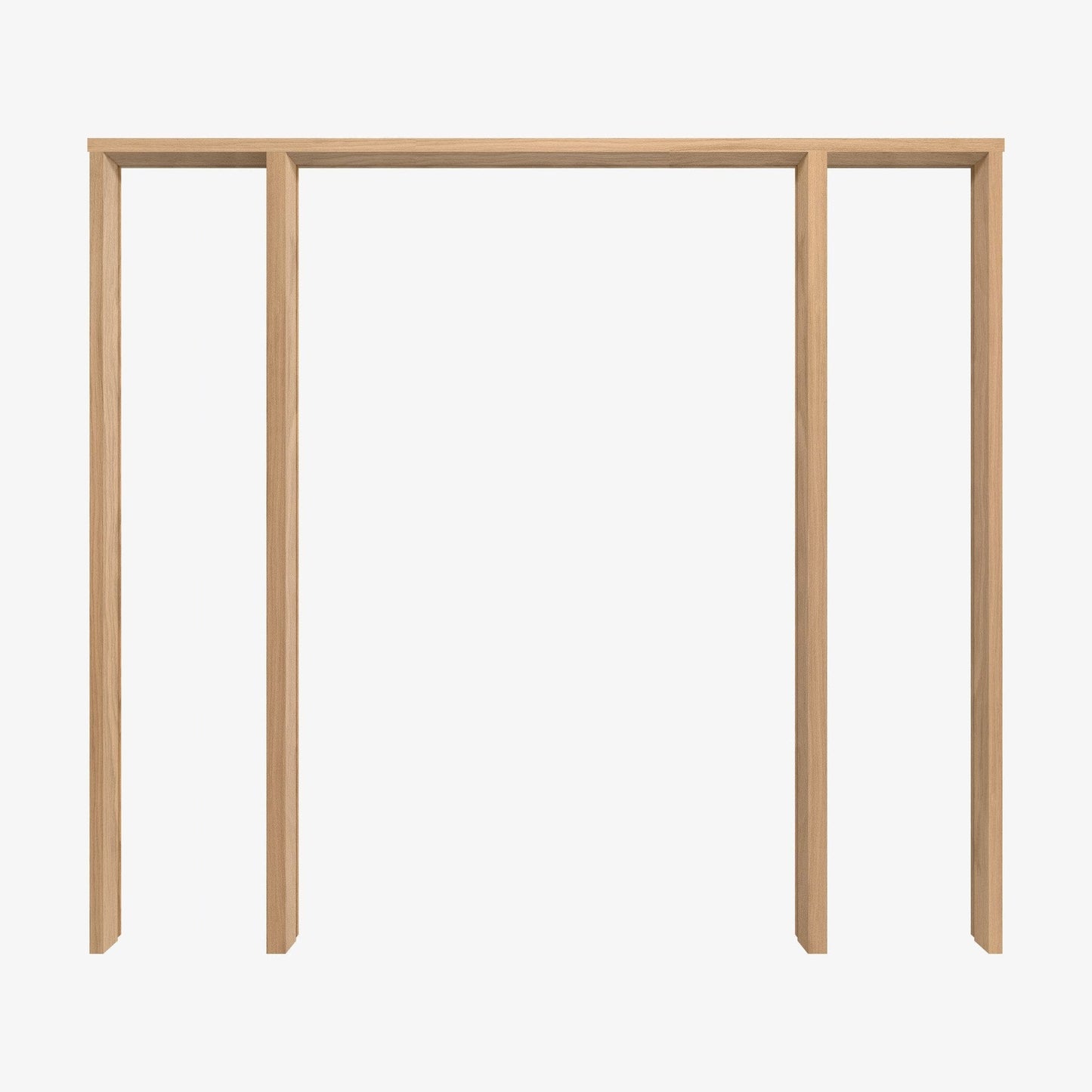 Oak Unfinished Internal Pattern 10 obscure Glass Sidelight Room Divider Set (123131)
