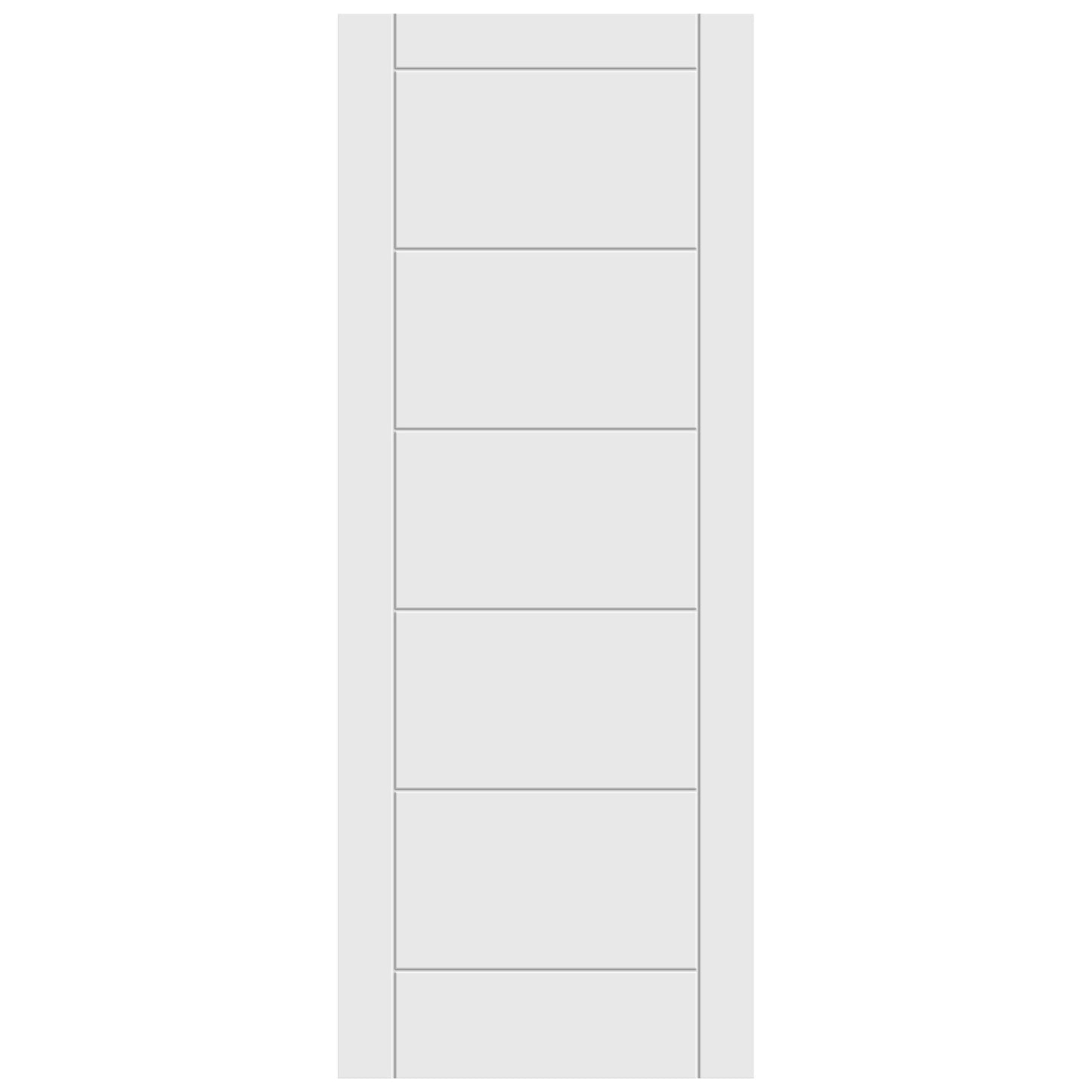 White Internal Primed 7 Panel Ladder Door (121739)