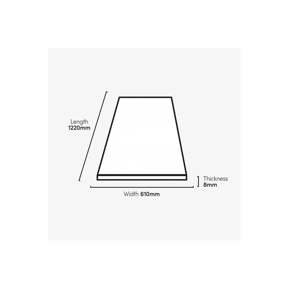 Light Grey - Lustre Flawless 8mm High Gloss Laminate Flooring (69726)