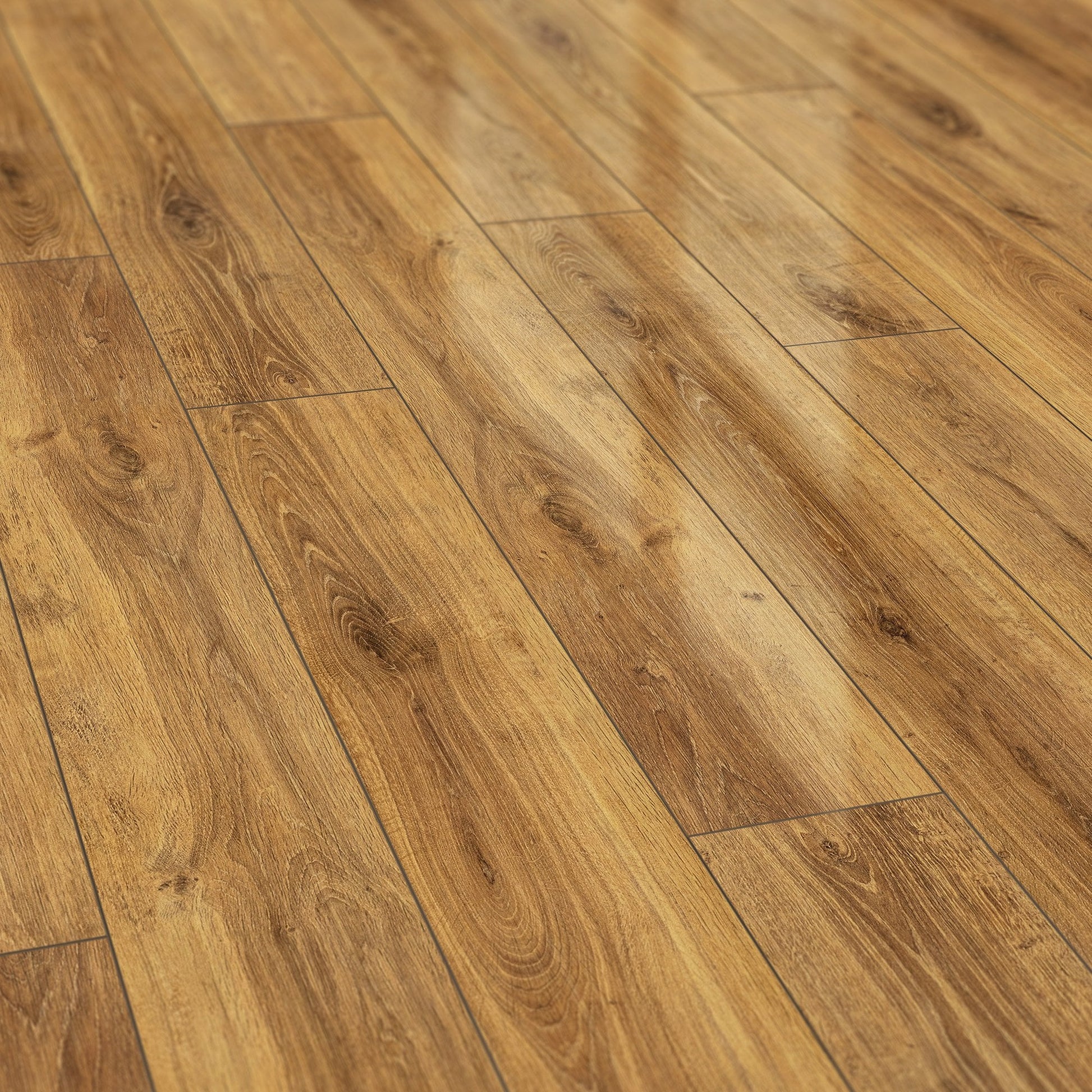 Hamsterley Oak - Lustre 8mm High Gloss Laminate Flooring (84870)