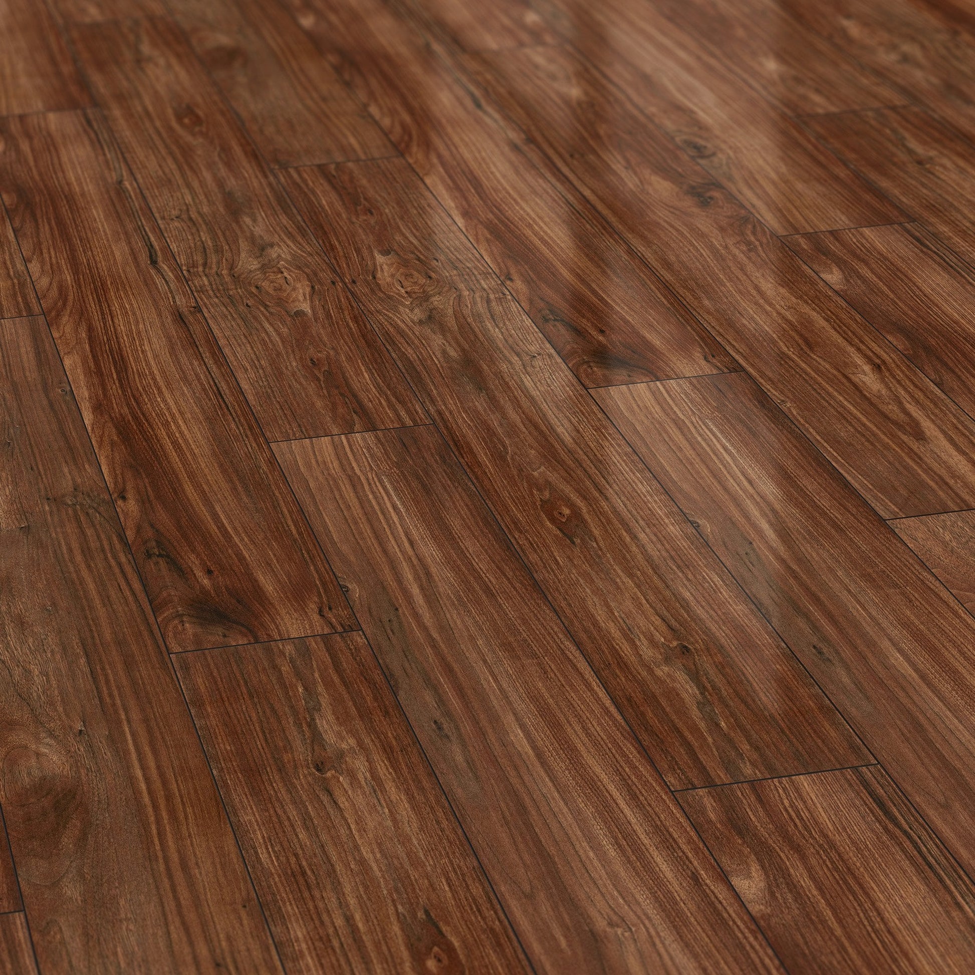 Walnut - Lustre 8mm High Gloss Laminate Flooring (84867)