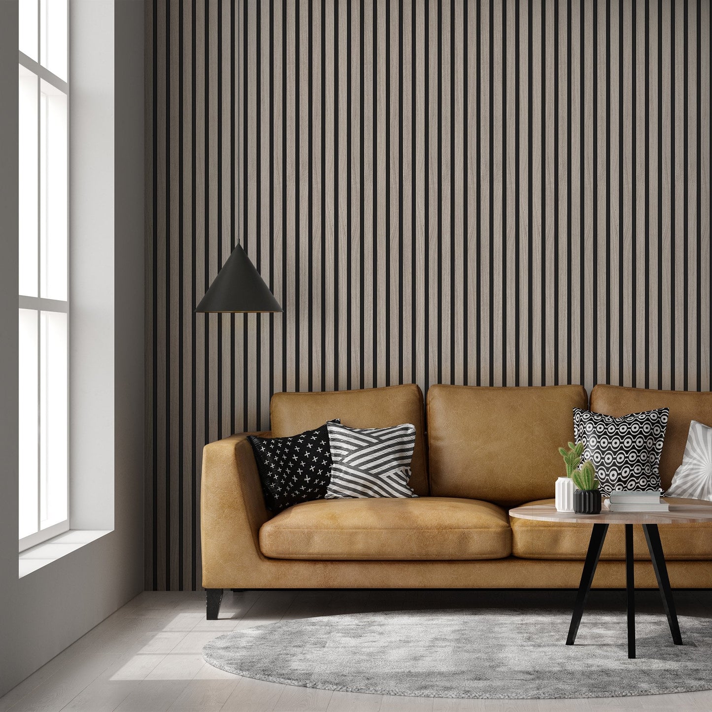 Light Grey - Elevation Acoustic 20mm Fully Finished Wall Panelling (120982)