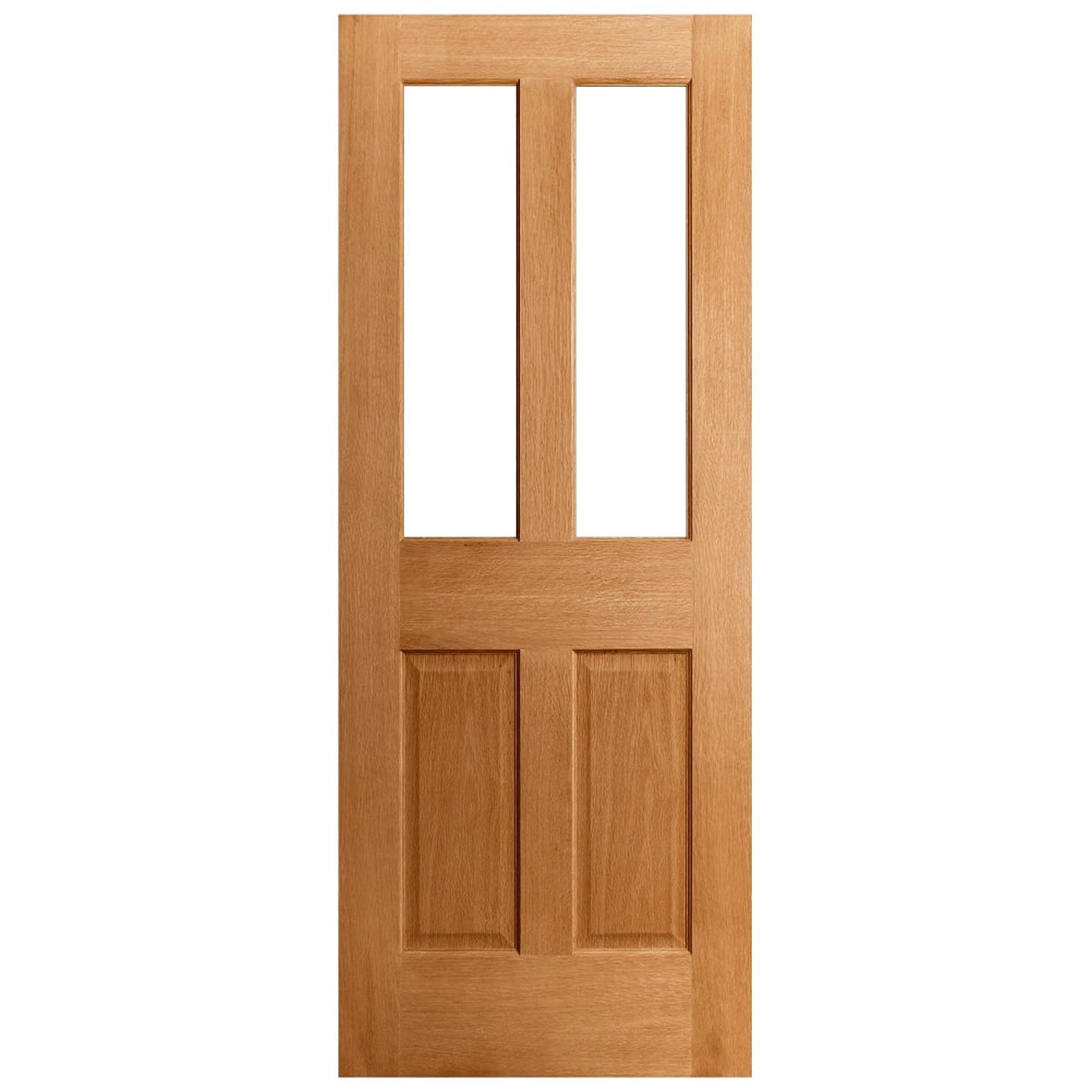 Oak Internal Fully Finished Farley 1 Panel 1 Light Clear Glass FD30 Fire Door (121950)