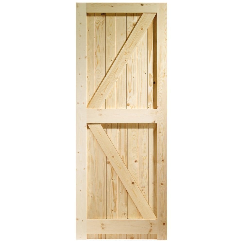 B-Grade Solid Pine External Unfinished Framed, Ledged & Braced Gate (123691)