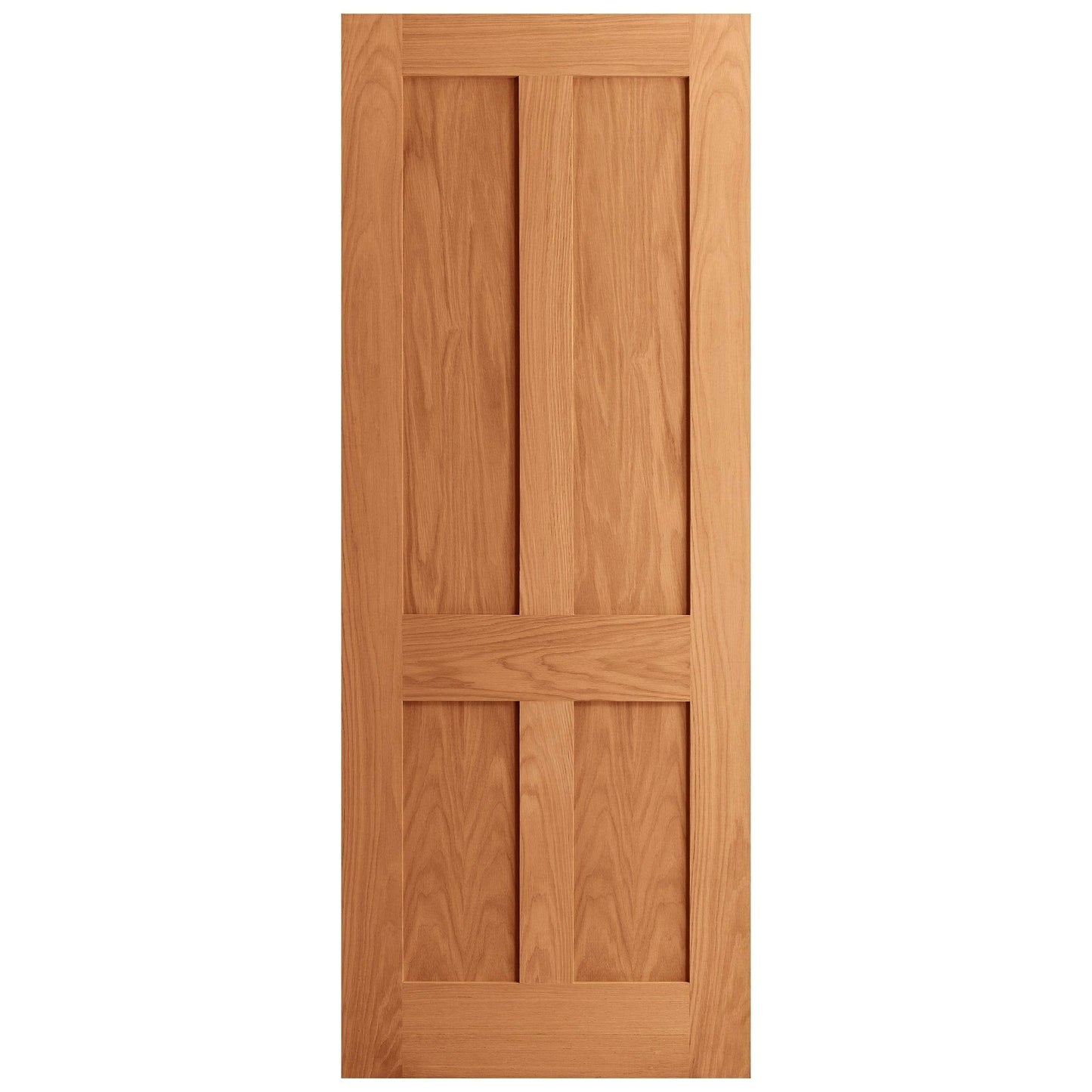Oak Internal Fully Finished Victorian Shaker Flat Made-to-Measure FD30 Fire Door (122613)