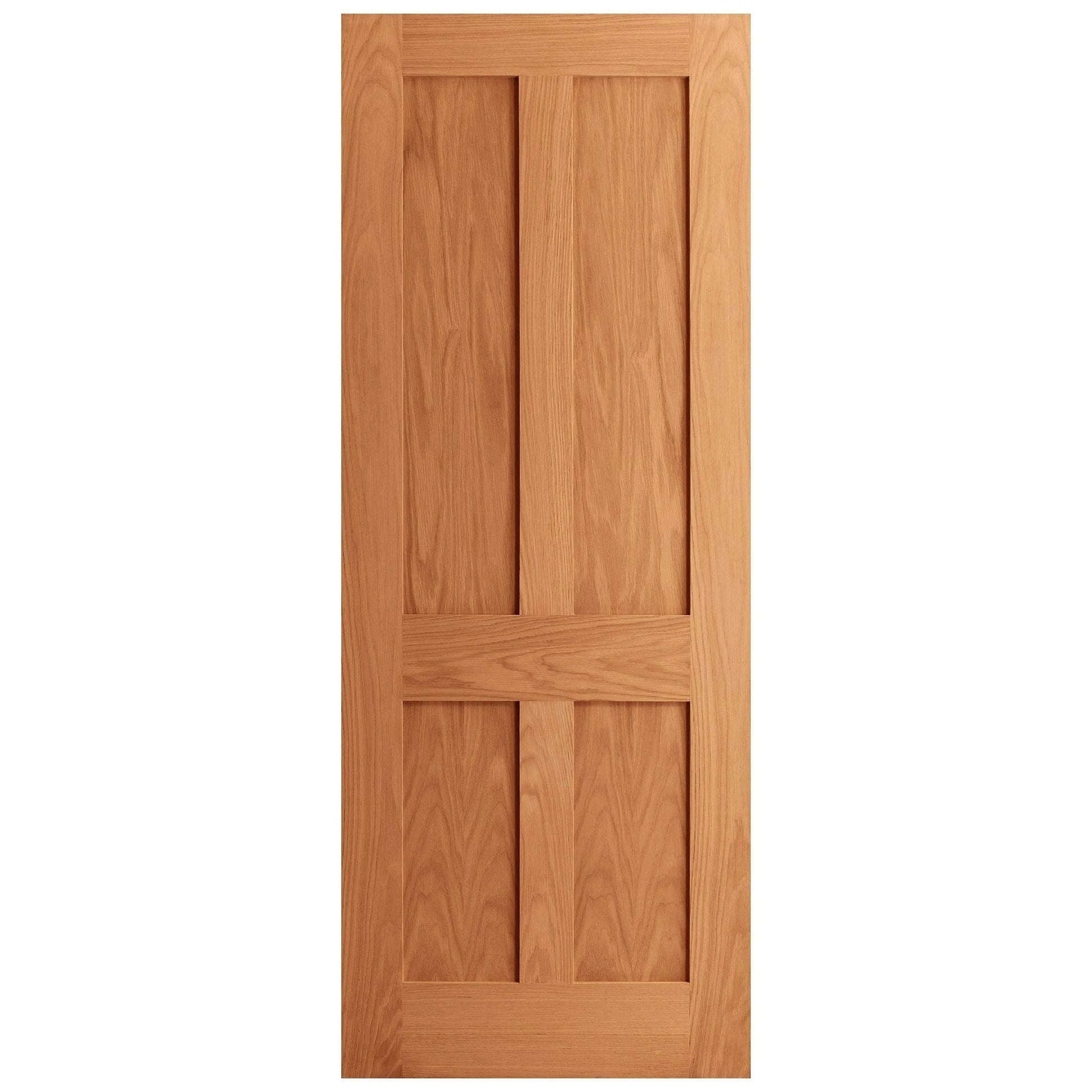 Oak Internal Fully Finished Victorian Shaker Flat Made-to-Measure FD30 Fire Door (122613)