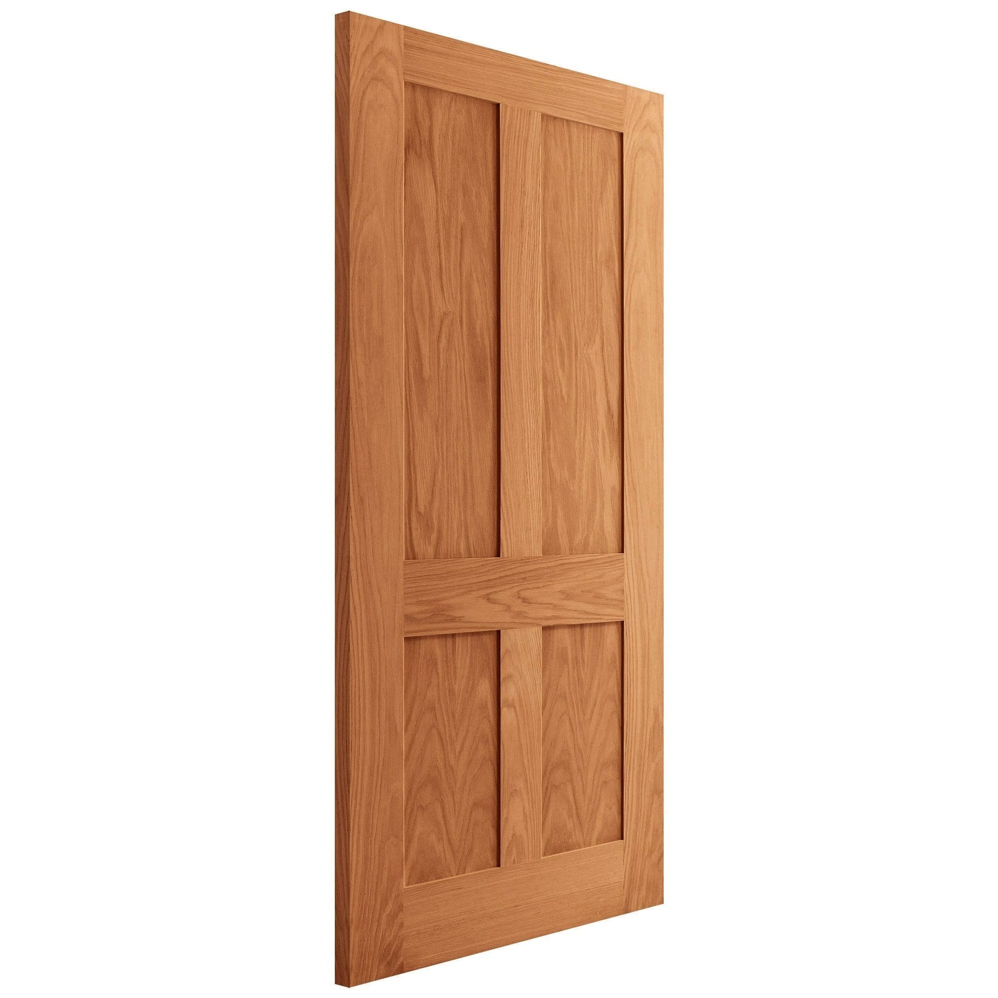 Oak Internal Fully Finished Victorian Shaker Flat Made-to-Measure FD30 Fire Door (122613)
