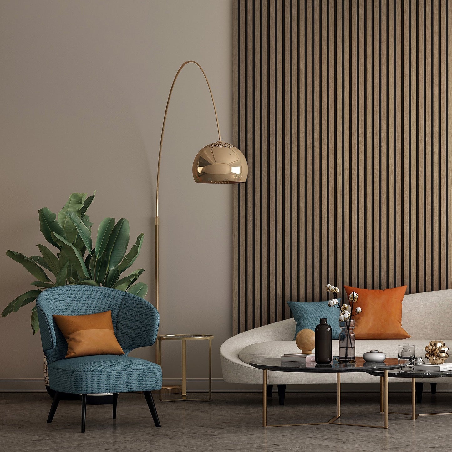 Light Walnut - Elevation Acoustic Wall Panelling (120983)