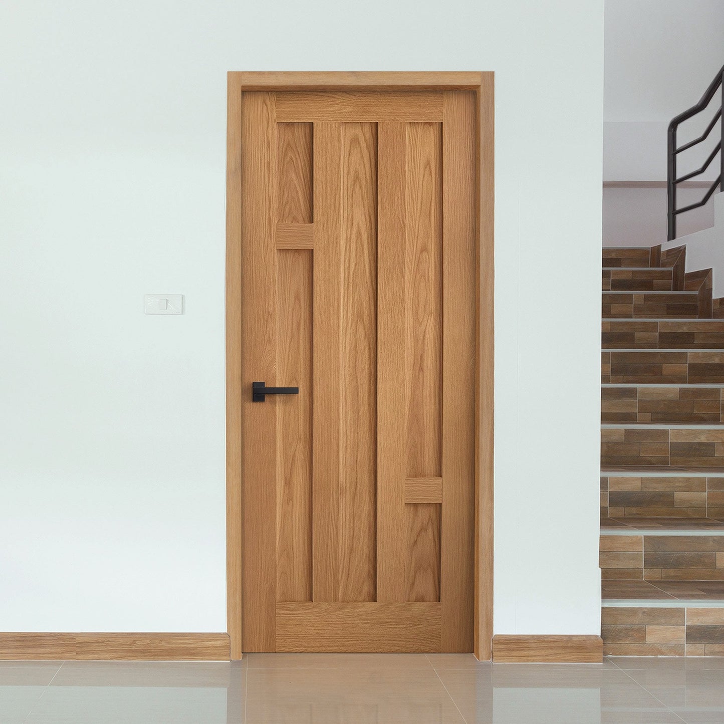 Oak Internal Fully Finished Stamford 5 Panel Door (108074)