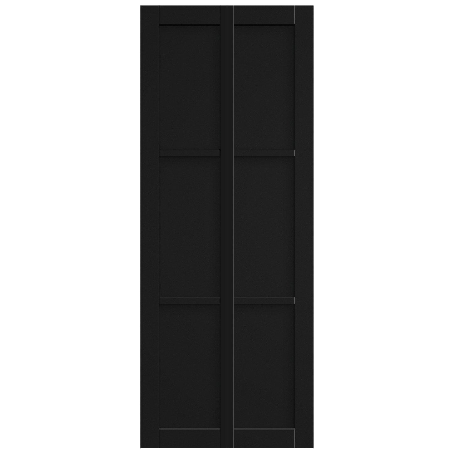 Black Internal Fully Finished Industrial 3 Panel Bi-fold Door (121174)