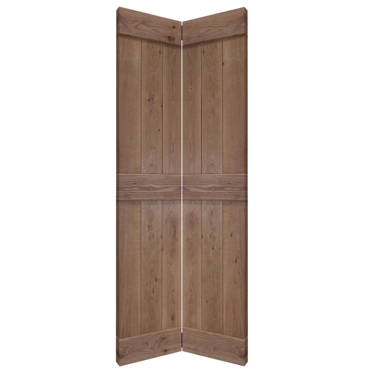 Oak Internal Unfinished Rustic Grange Solid Bi-Fold Door (107967)