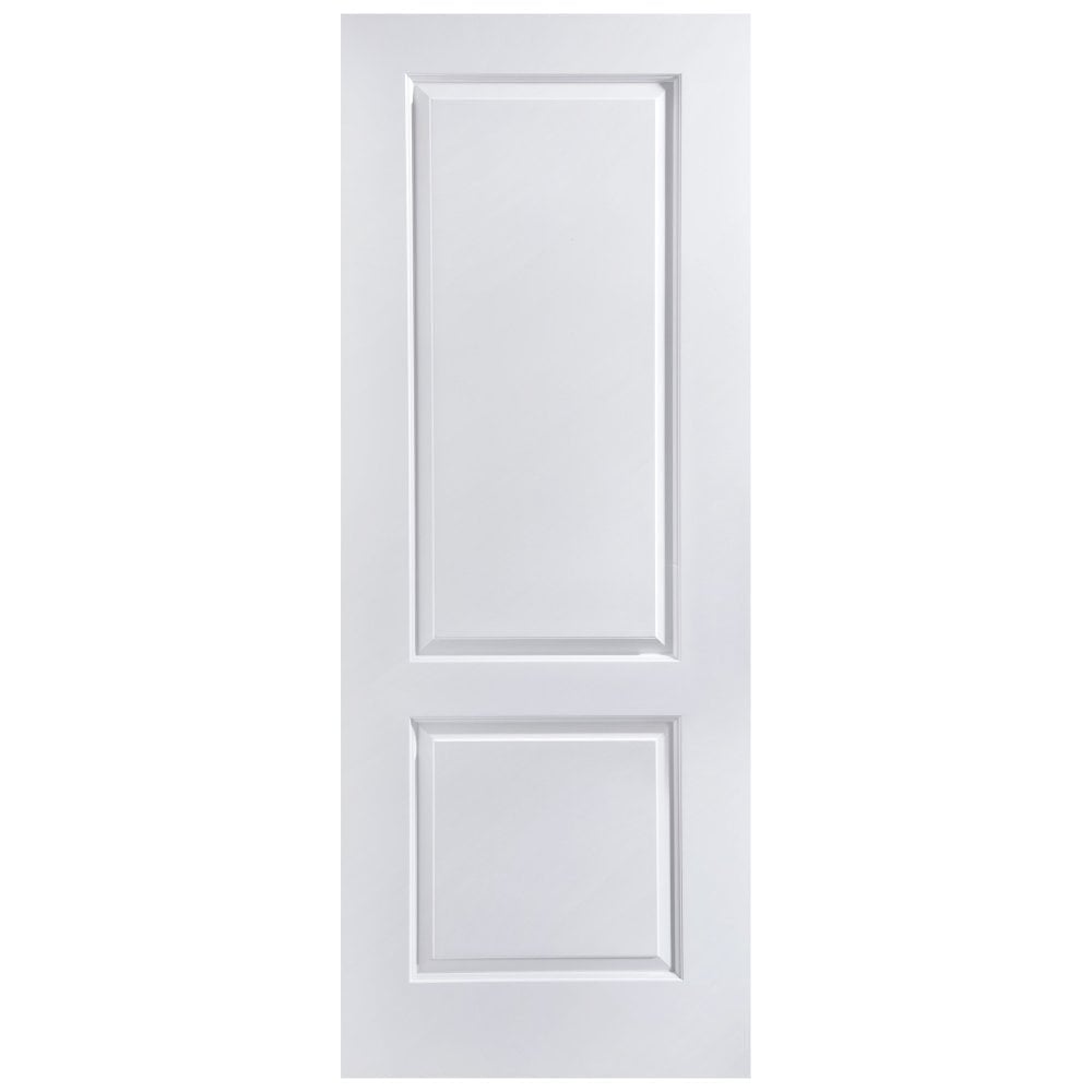 B-Grade White Internal Unfinished Lifestyle Moulded Smooth Caprice 2 Panel Door (123855)
