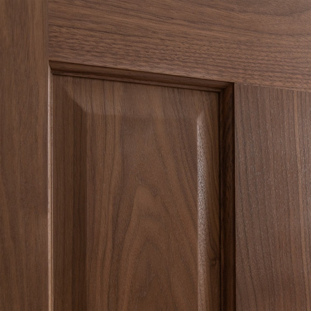 B-Grade Internal Walnut Fully Finished 2 Light Victorian Door (124148)