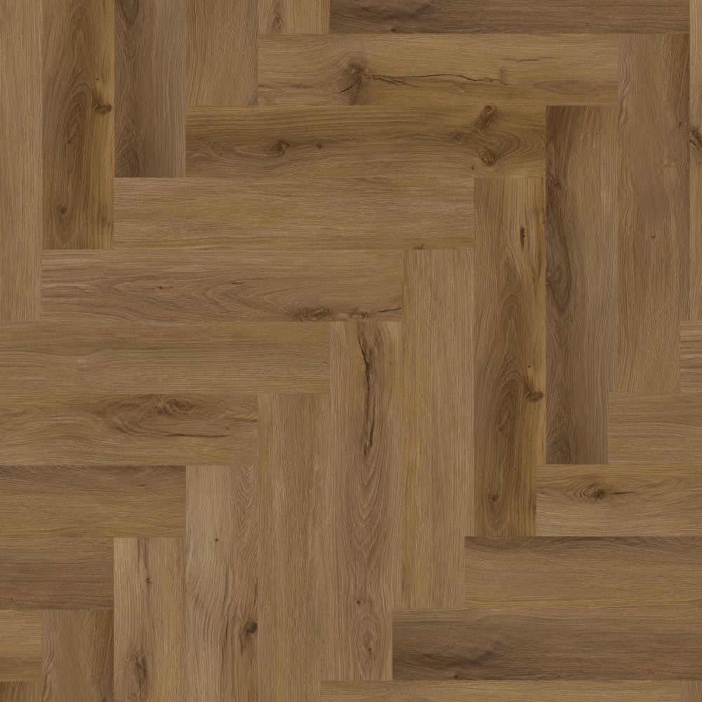Maple Ridge Oak - Foundation Herringbone LVT 5mm Anti-Microbial UV Coated Rigid Core Vinyl Flooring (123005)