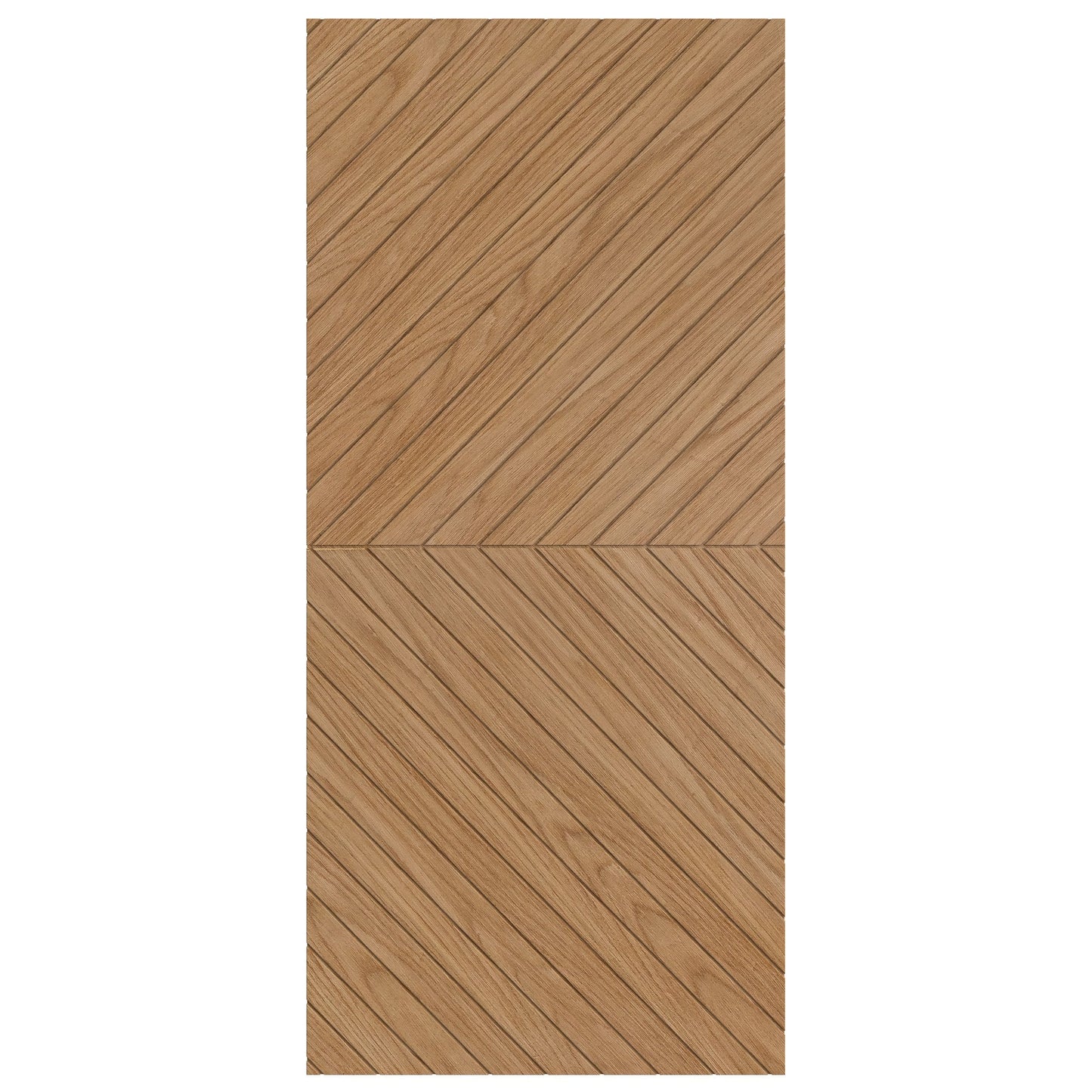 Oak Internal Fully Finished Chevron Barn Door (124135)