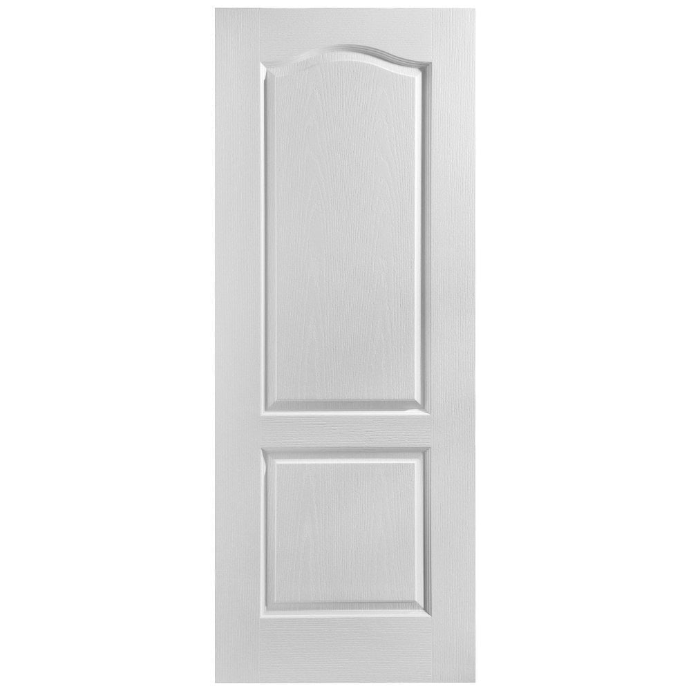 White Internal Lifestyle Moulded Textured Classique 2 Panel Arch FD30 Fire Door (124333)