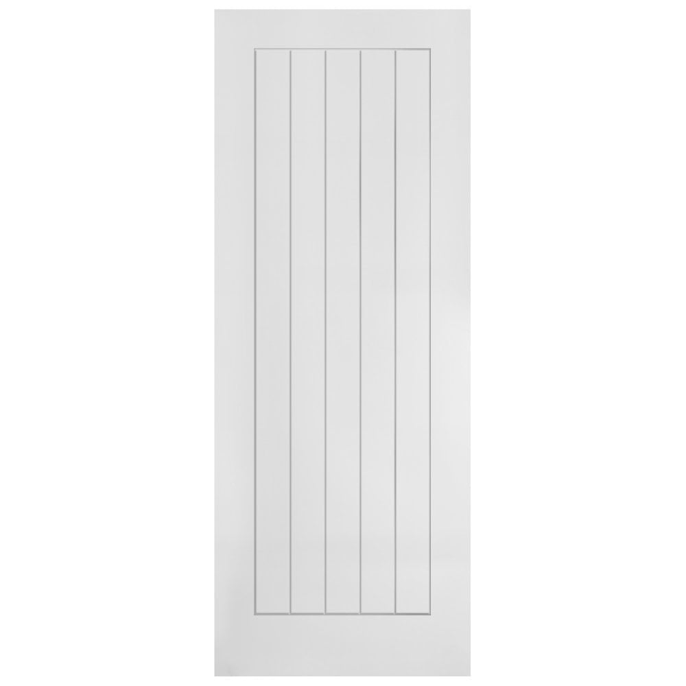 White Internal Lifestyle Moulded Smooth Cottage 5 Panel FD30 Fire Door (124335)