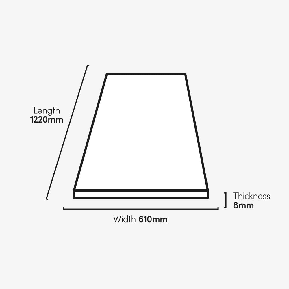 White - Lustre Flawless 8mm Matt Laminate Flooring (75806)