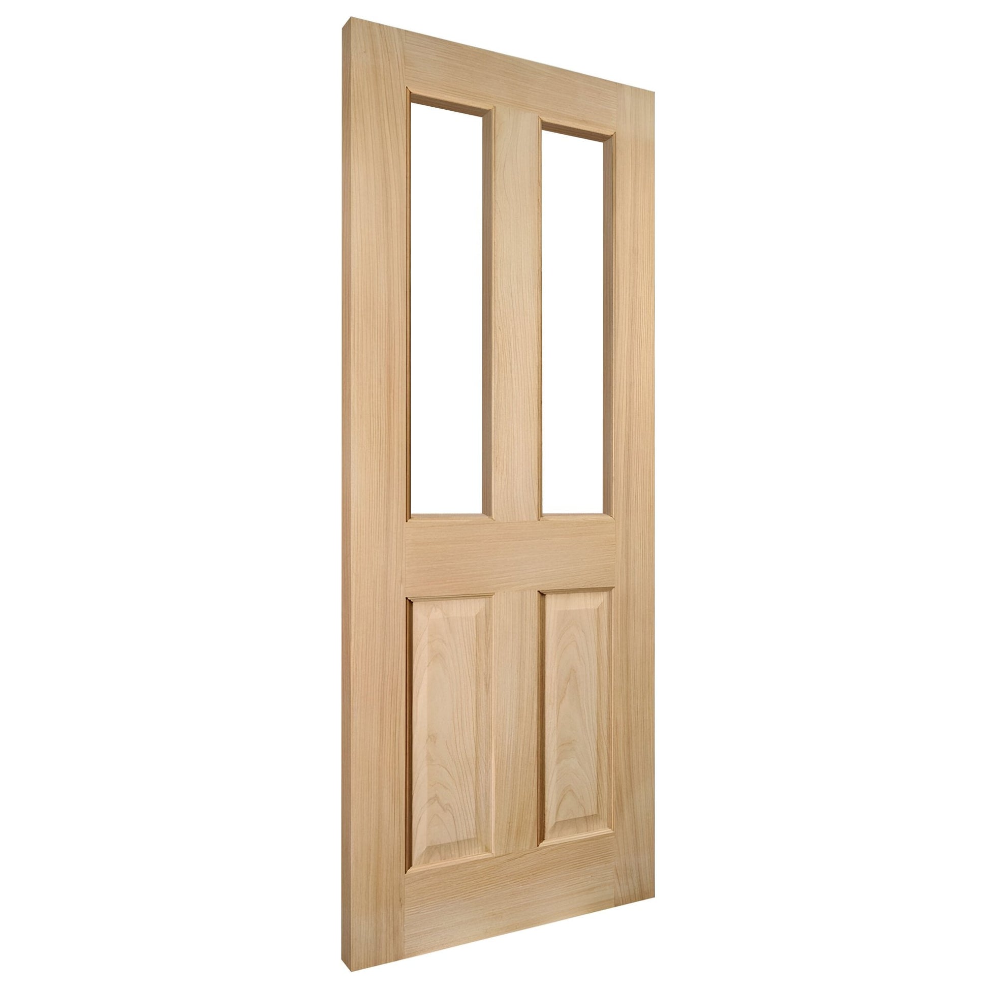 White Oak Internal Fully Finished 2 Light Clear Glass Oregon Door (121757)