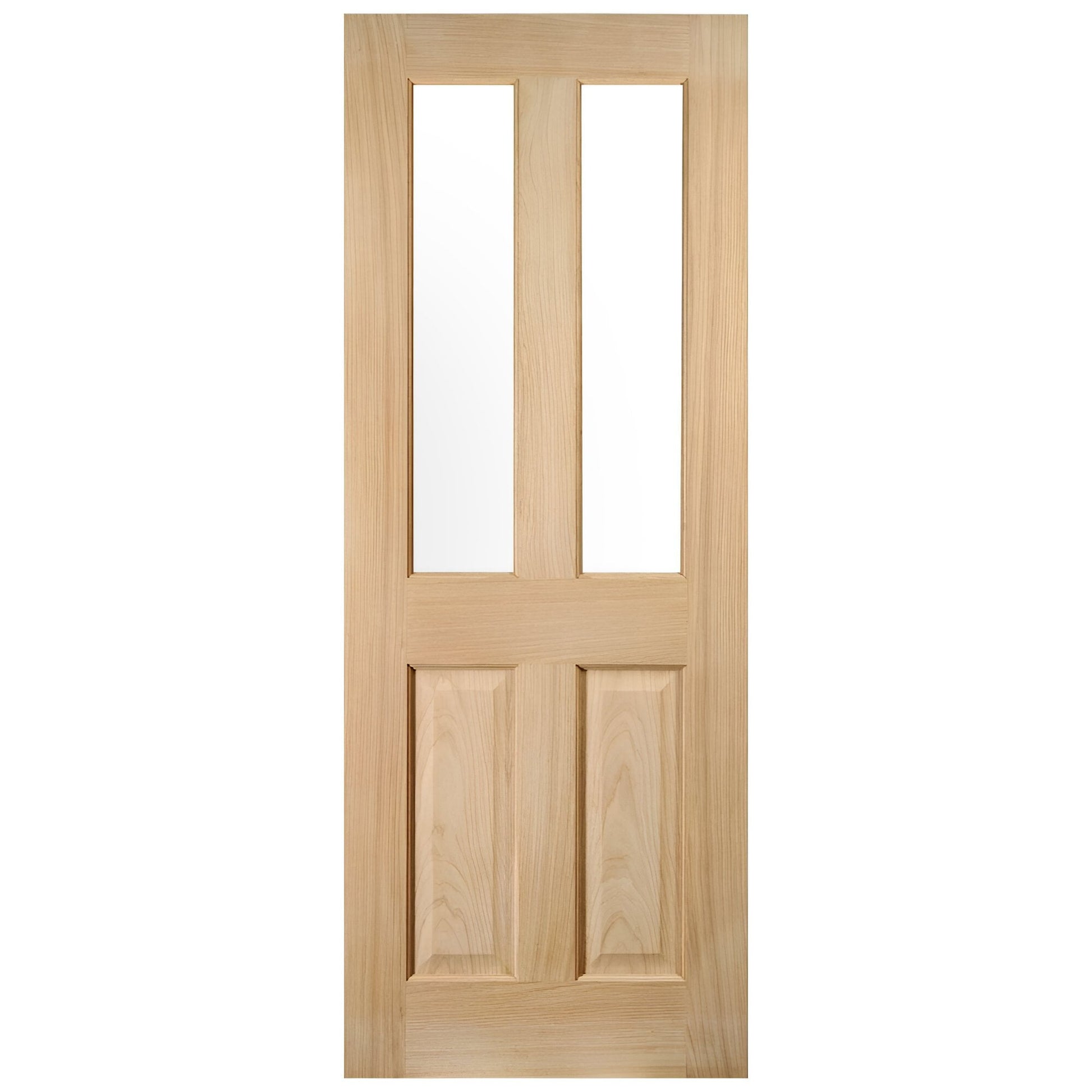 White Oak Internal Unfinished Oregon 4 Light Unglazed FD30 Fire Door (121800)