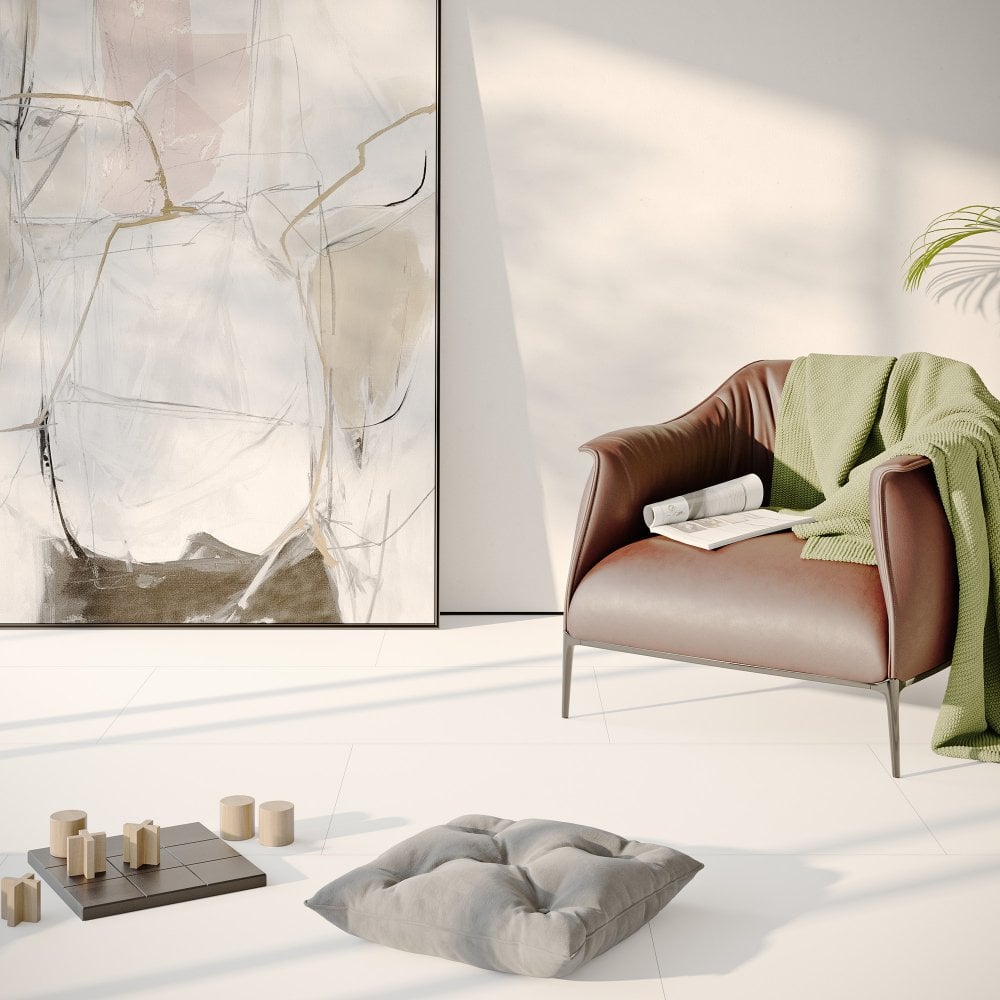 White - Lustre Flawless 8mm Matt Laminate Flooring (75806)