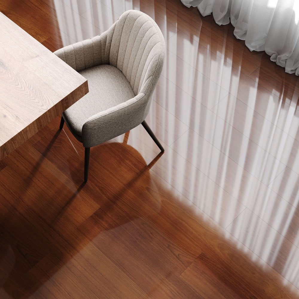 Karoo Merbau - Lustre 8mm High Gloss Laminate Flooring (84868)