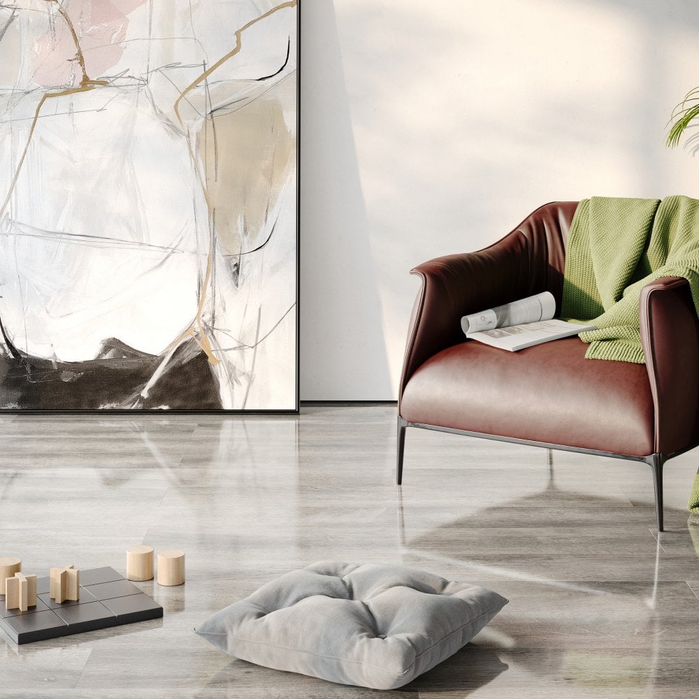 Stave Oak - Lustre 8mm High Gloss Laminate Flooring (84871)