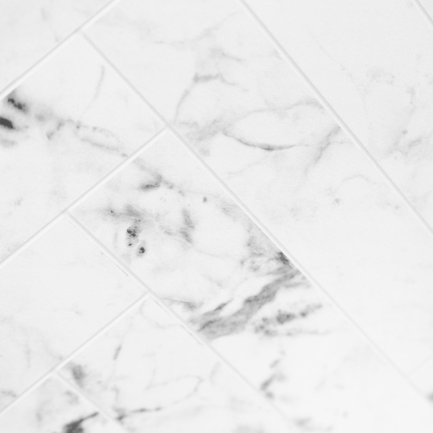 Herringbone Marble - 2440mm Alloy Wetwall Marble Waterproof Wall Panel Sample