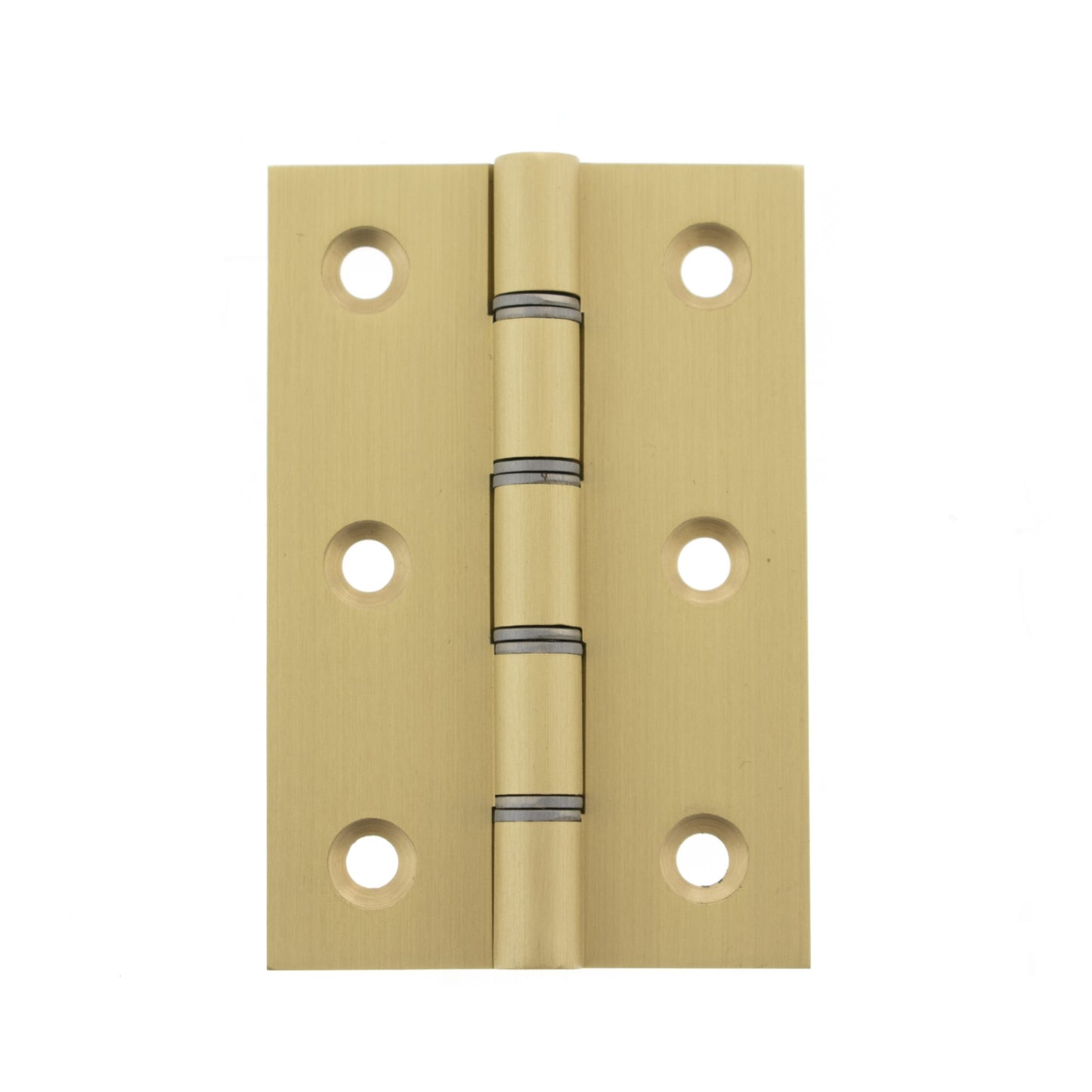 76mm (3'') Washered Butt Hinges Pair - Satin Brass (85610)