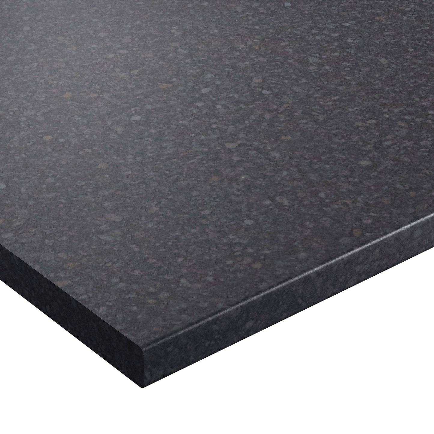 Black Atrium - Rounded Edge Laminate Worktop 3000mm x 600mm x 28mm